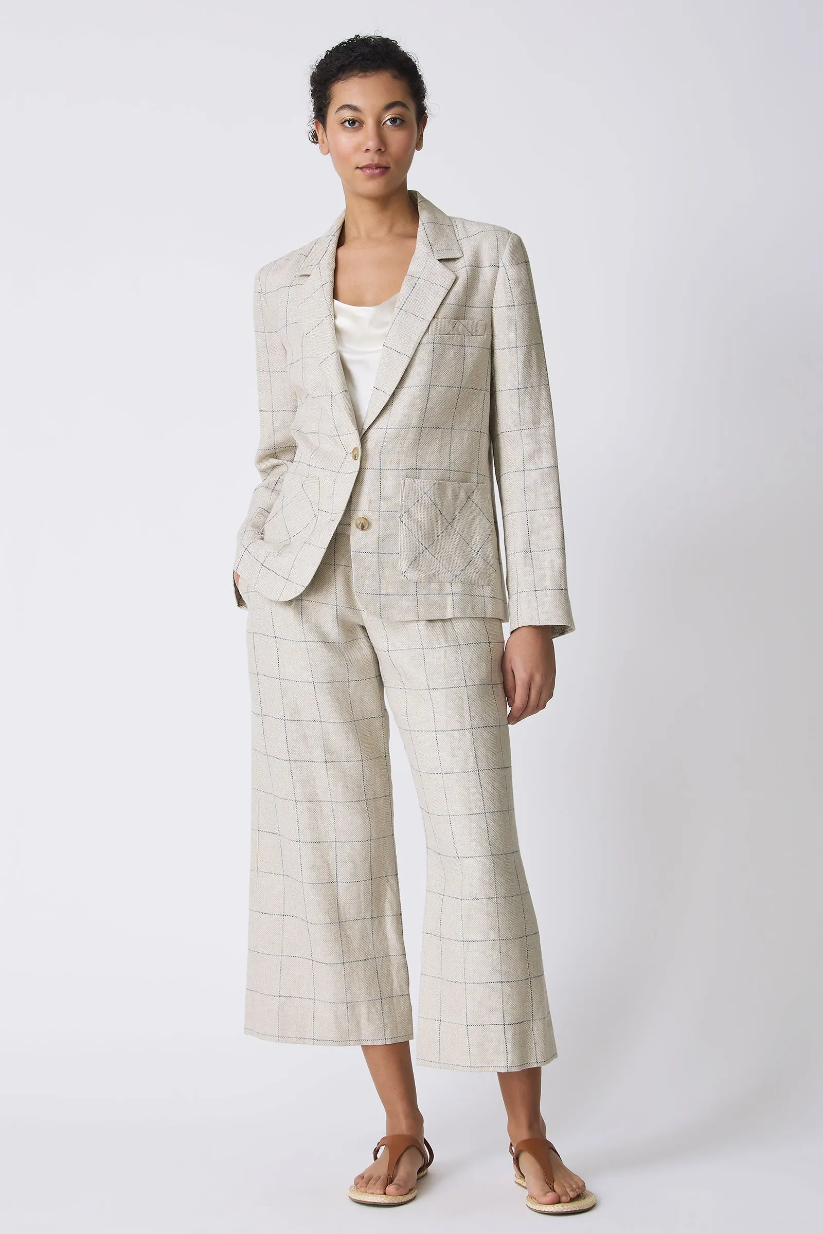 Castel Patch Pocket Blazer - Windowpane