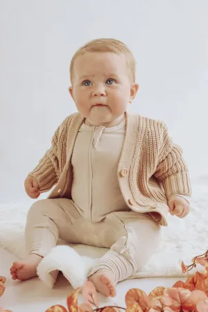 Chunky Knit Cardigan | Nougat