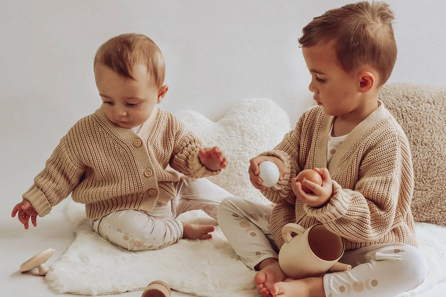 Chunky Knit Cardigan | Nougat