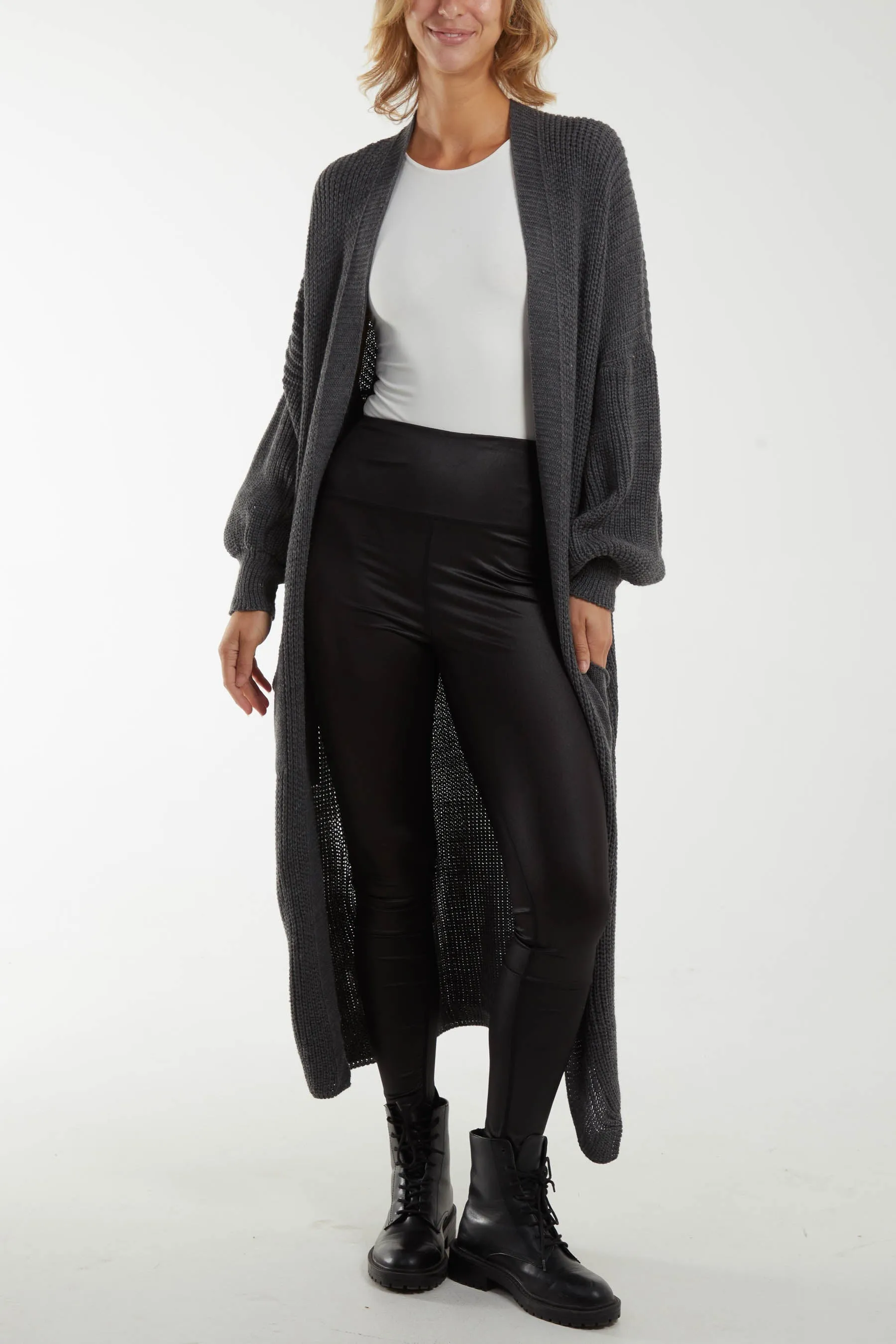 Chunky Knit Longline Cardigan