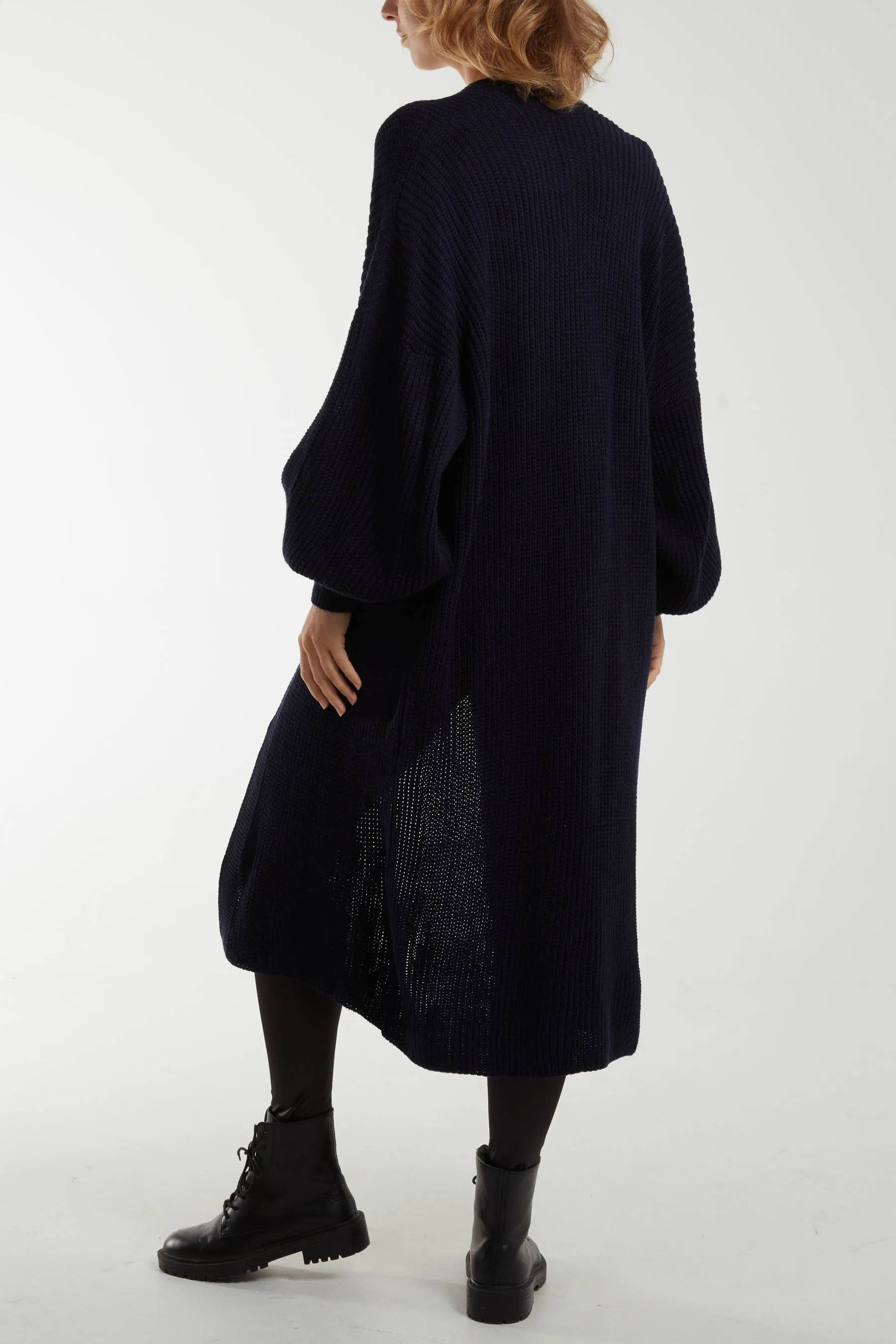 Chunky Knit Longline Cardigan