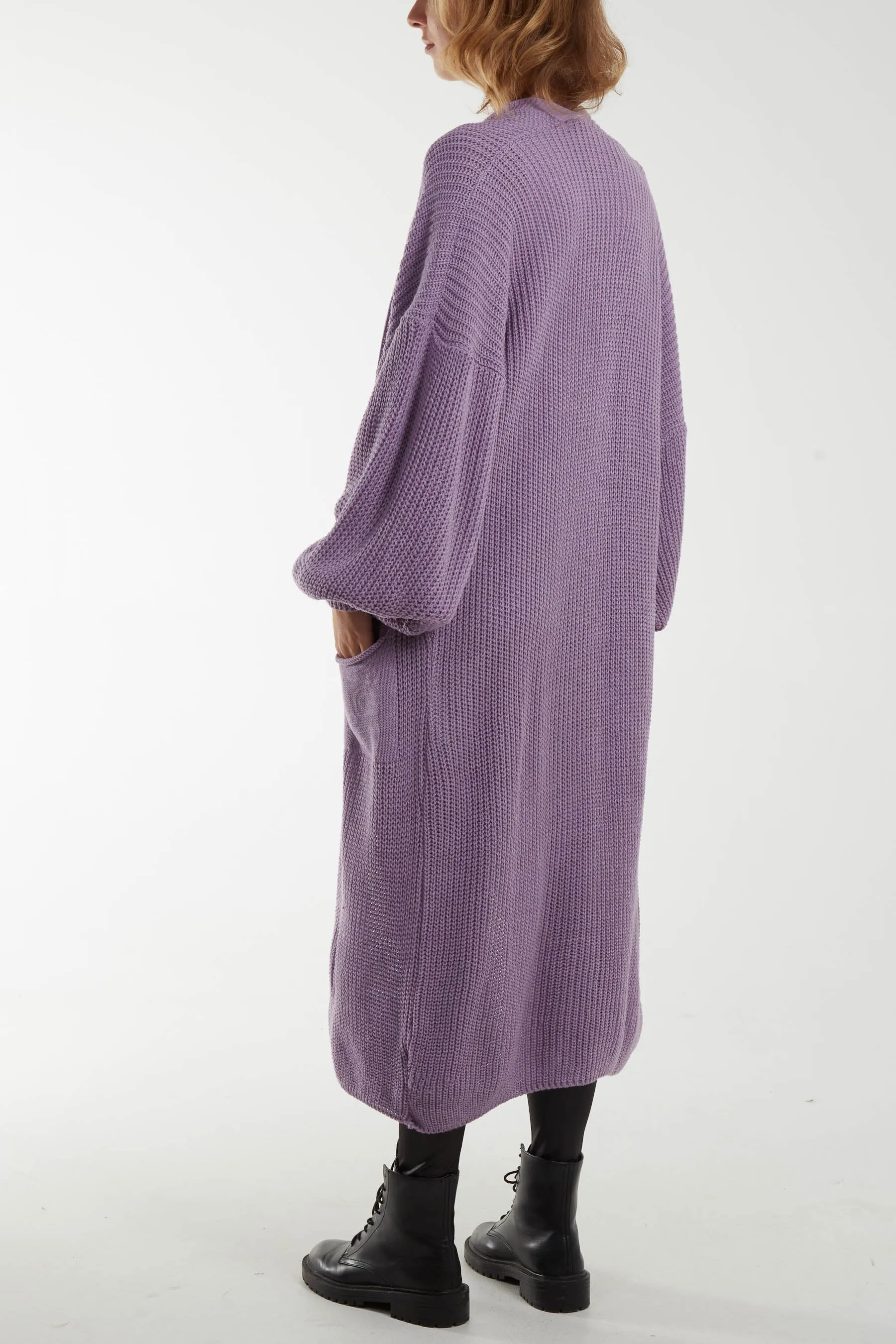 Chunky Knit Longline Cardigan