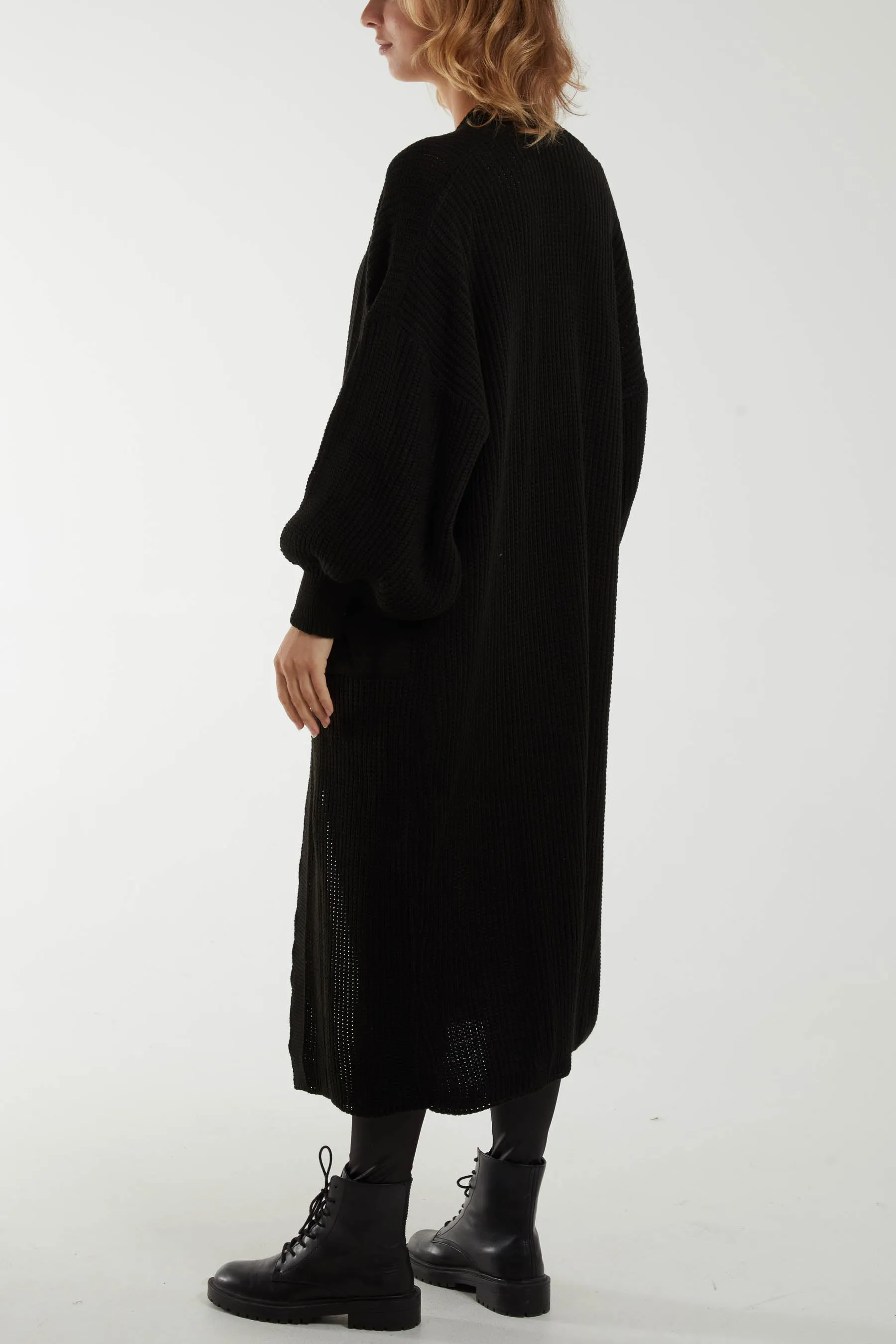 Chunky Knit Longline Cardigan
