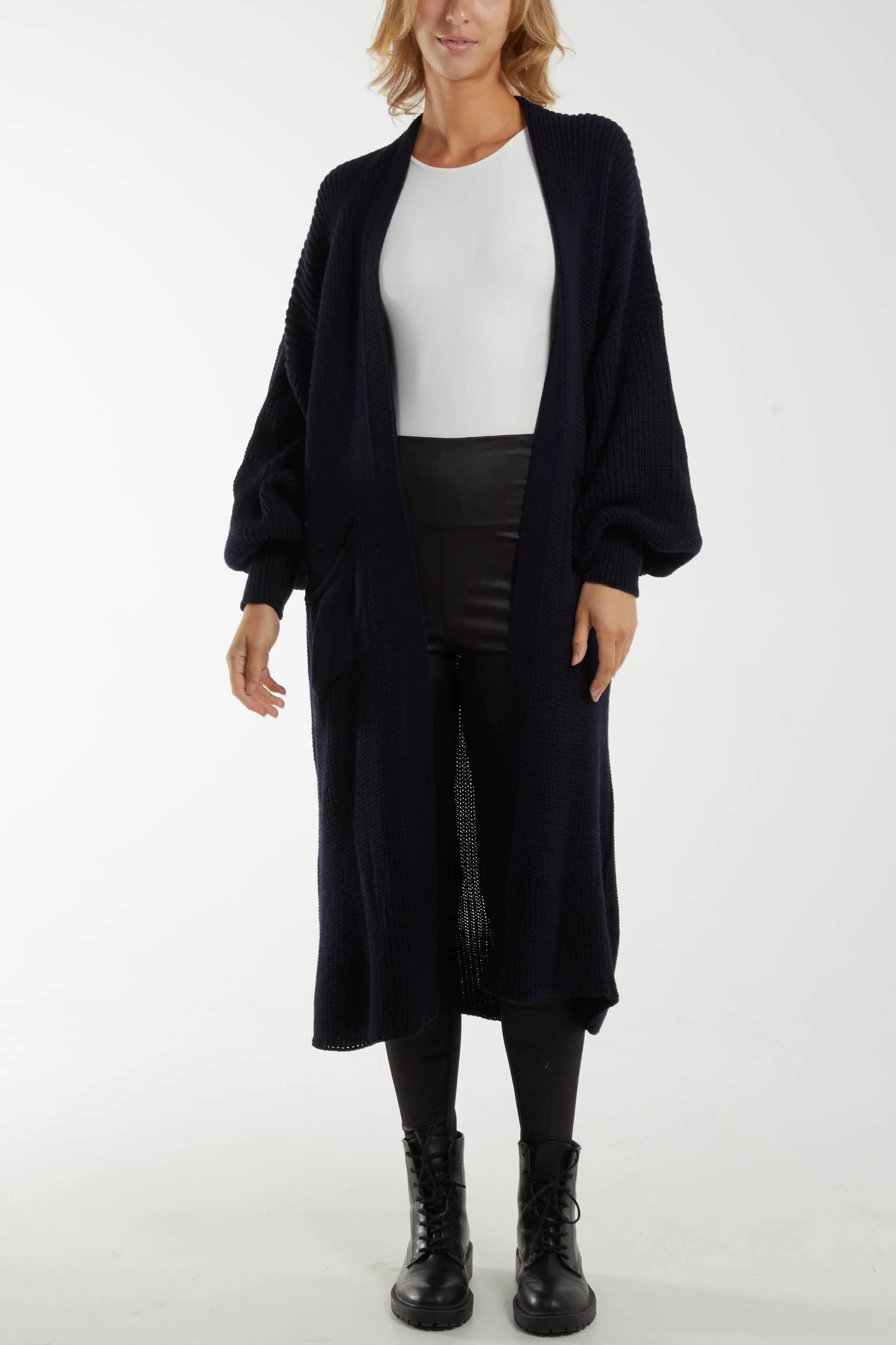 Chunky Knit Longline Cardigan