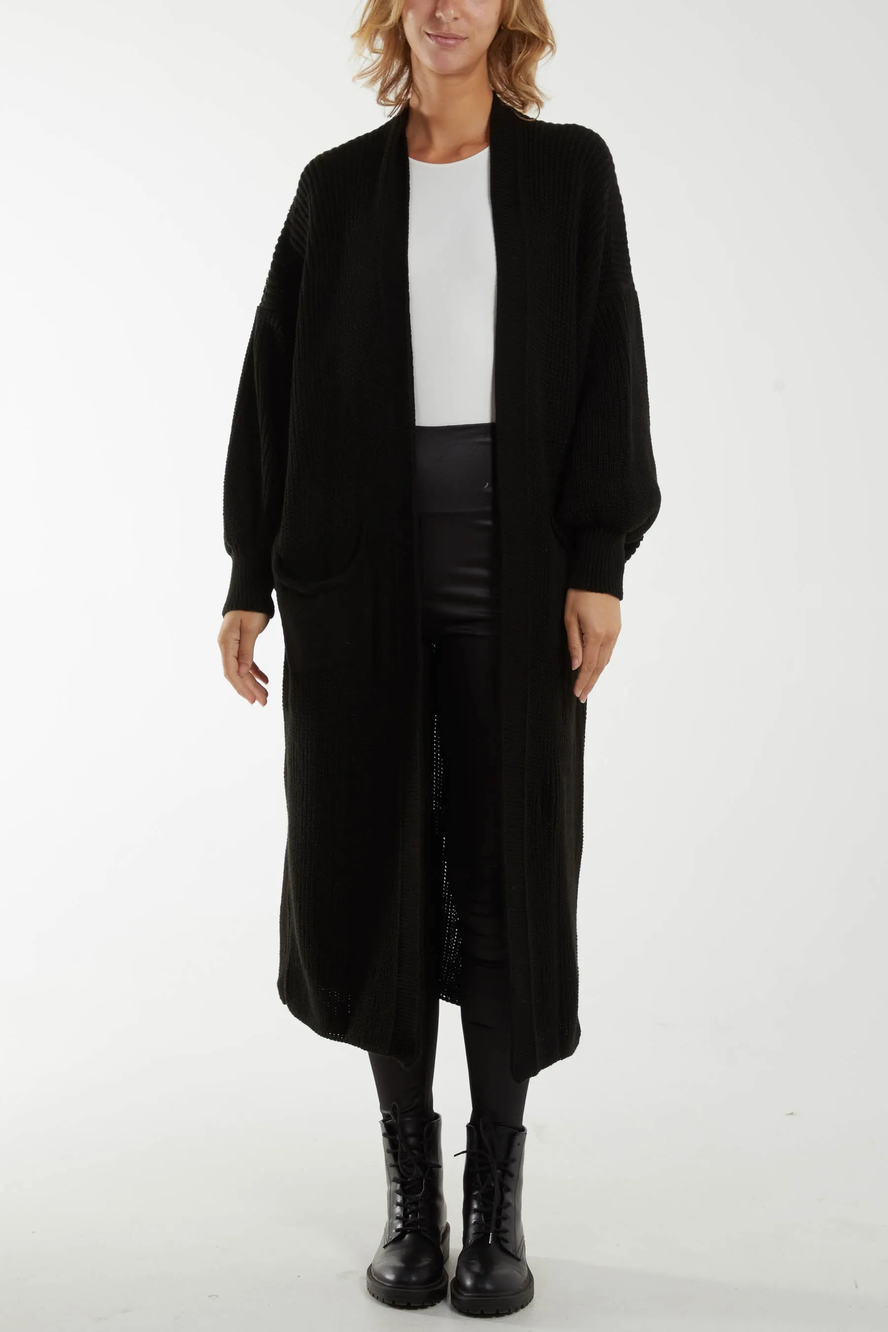 Chunky Knit Longline Cardigan