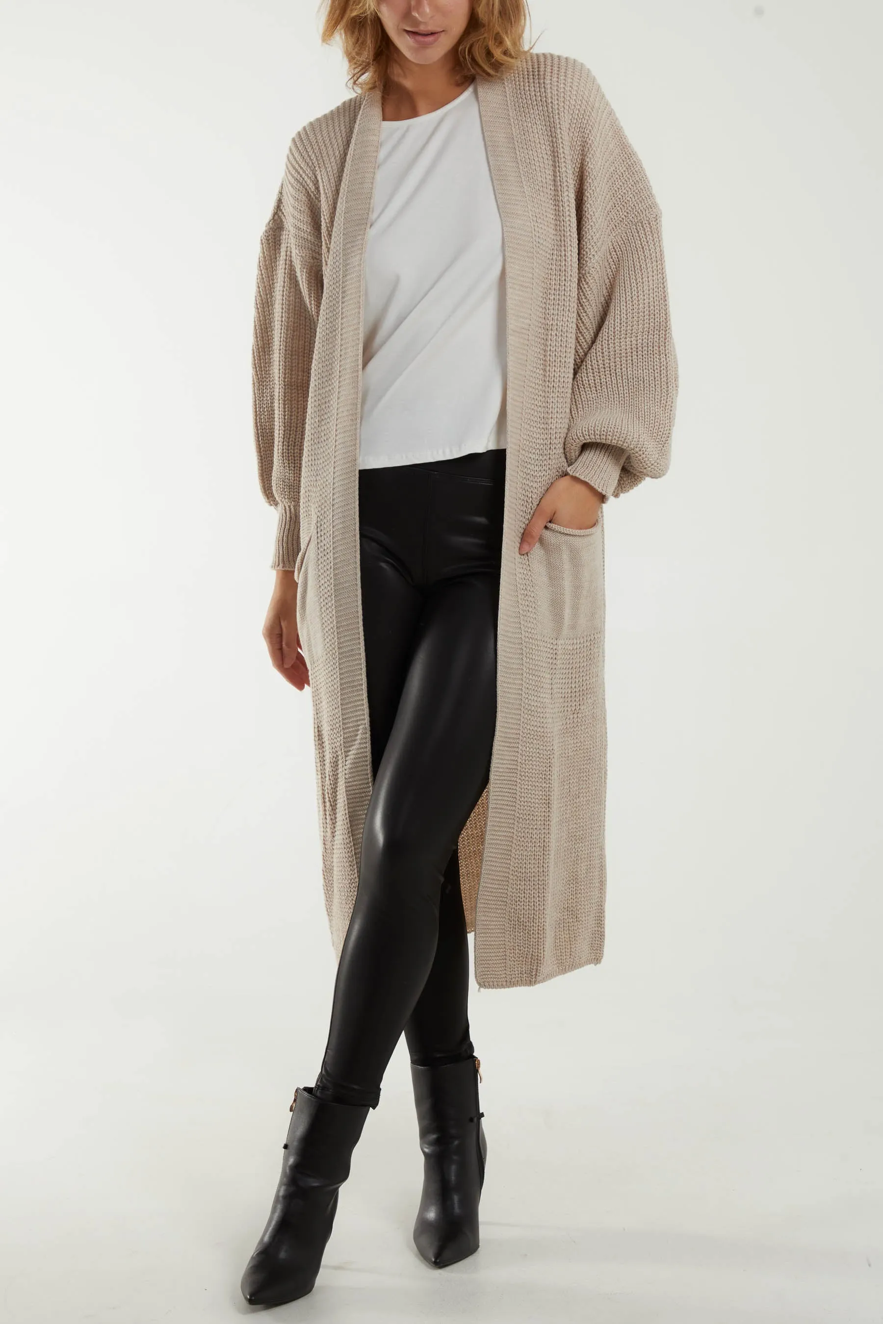 Chunky Knit Longline Cardigan