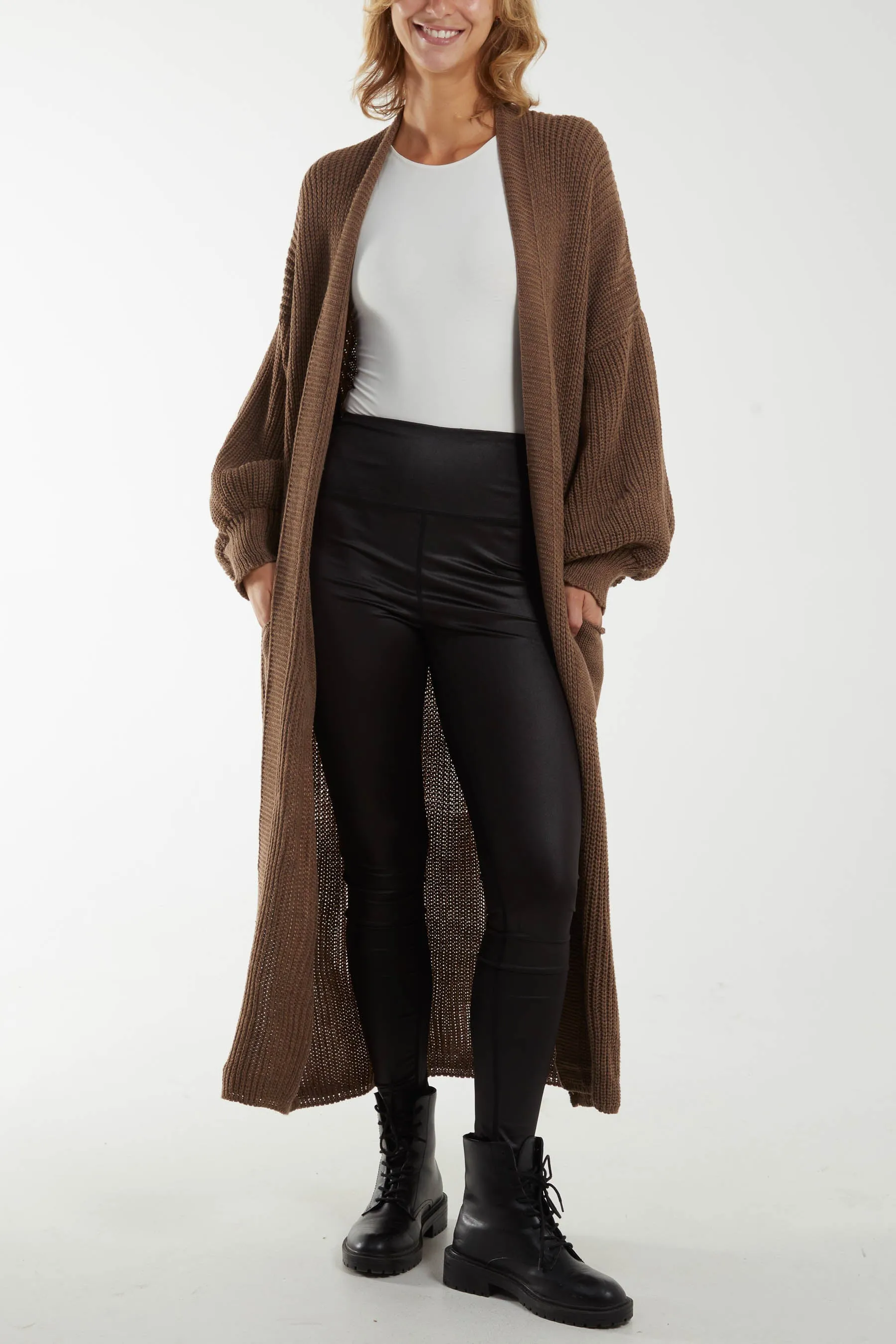 Chunky Knit Longline Cardigan