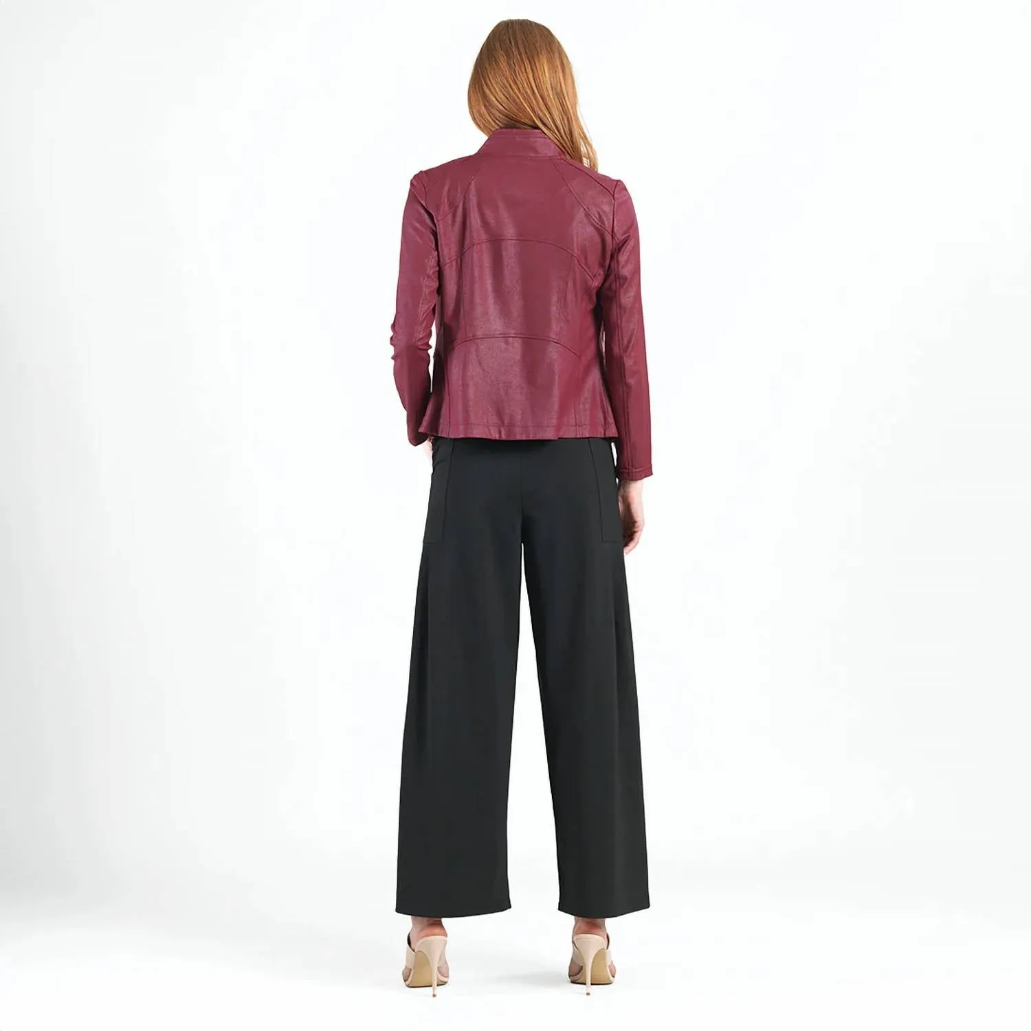 Clara Sun Woo - Leather Jacket With Hem Zip
