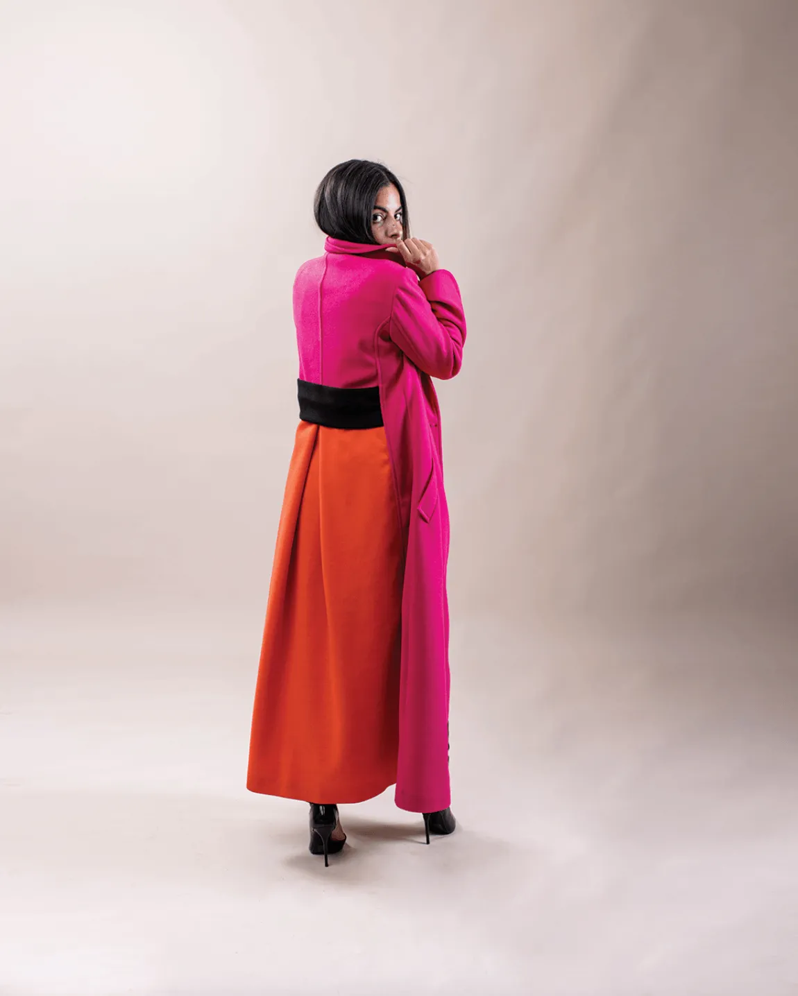 Color Block Coat