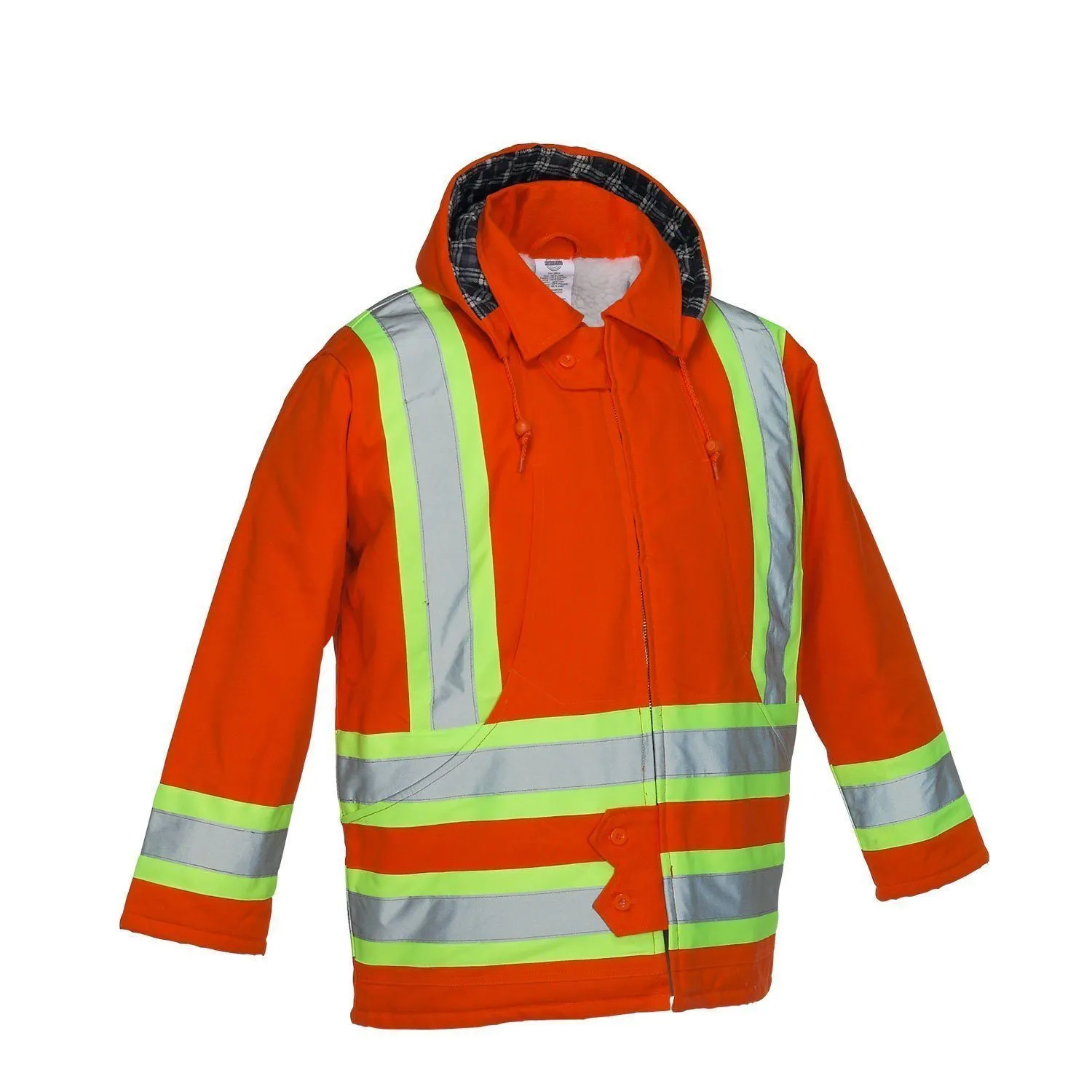 Cotton Canvas Insulated Safety Parka