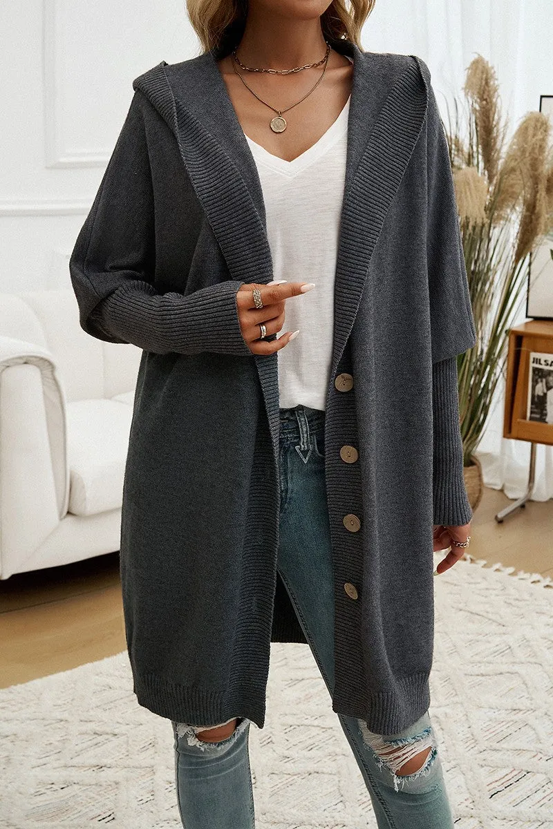 Cozy Vibes Hoodie Cardigan
