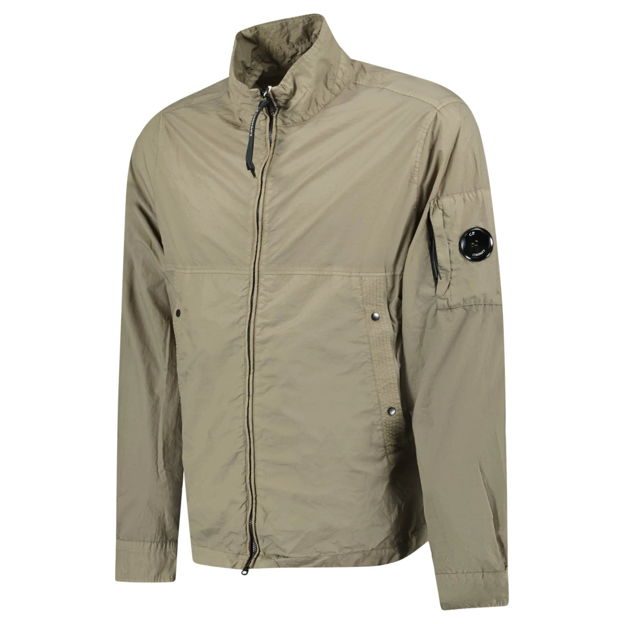 CP COMPANY TAYLON L LENS BOMBER JACKET BEIGE