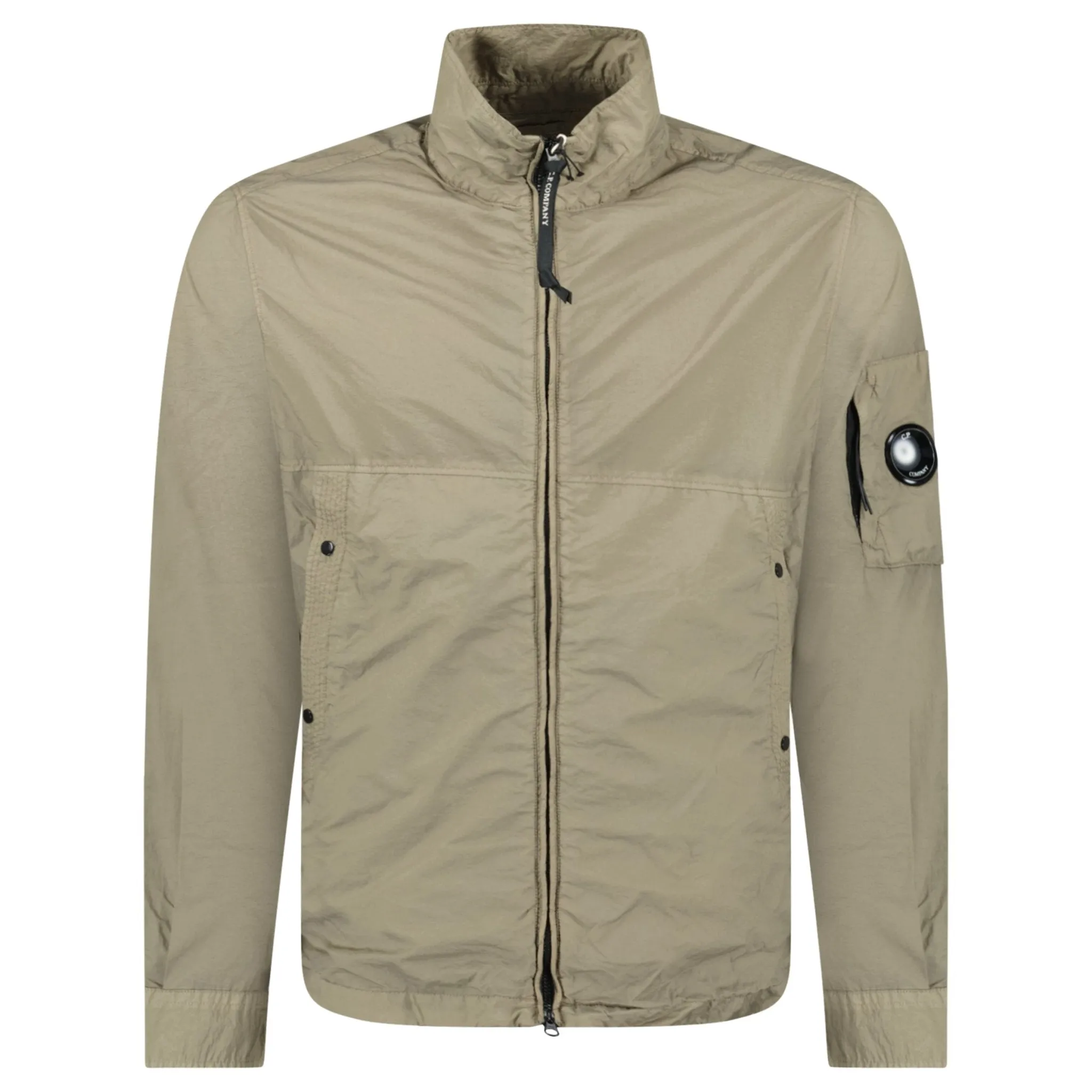 CP COMPANY TAYLON L LENS BOMBER JACKET BEIGE