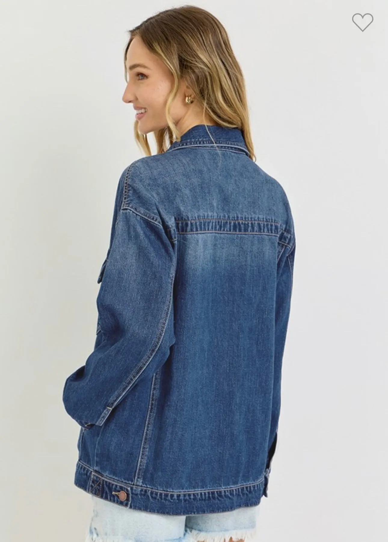 Dark Denim Oversized Jacket