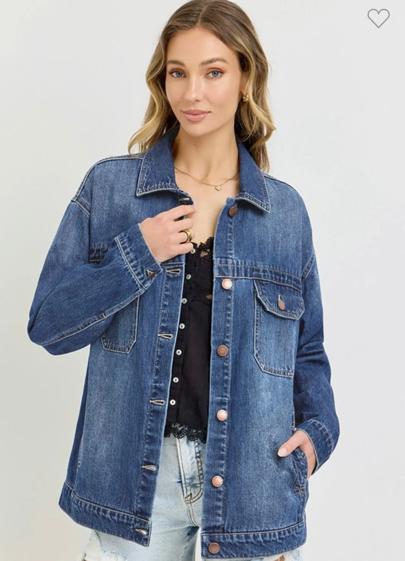 Dark Denim Oversized Jacket