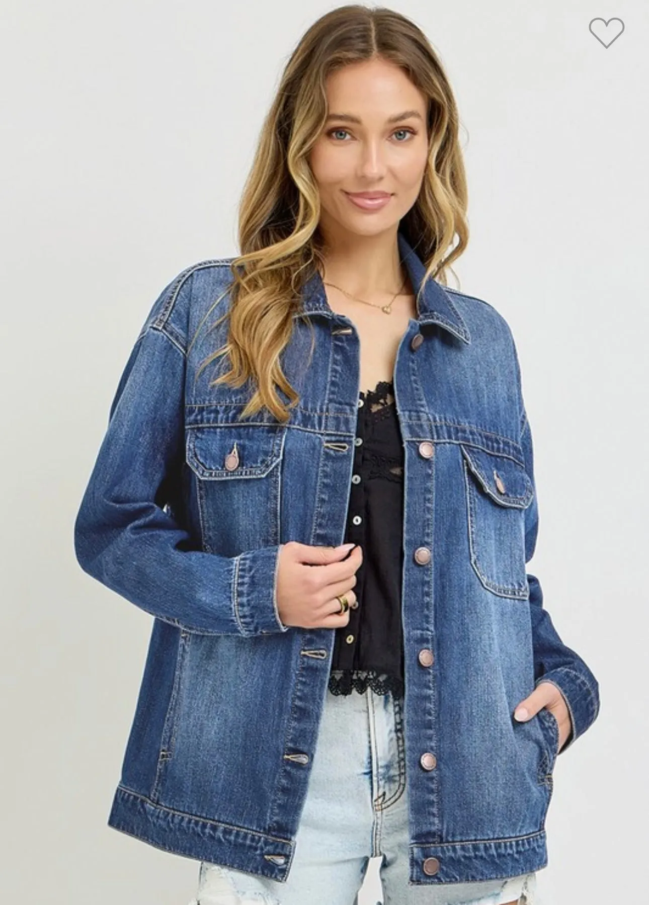 Dark Denim Oversized Jacket
