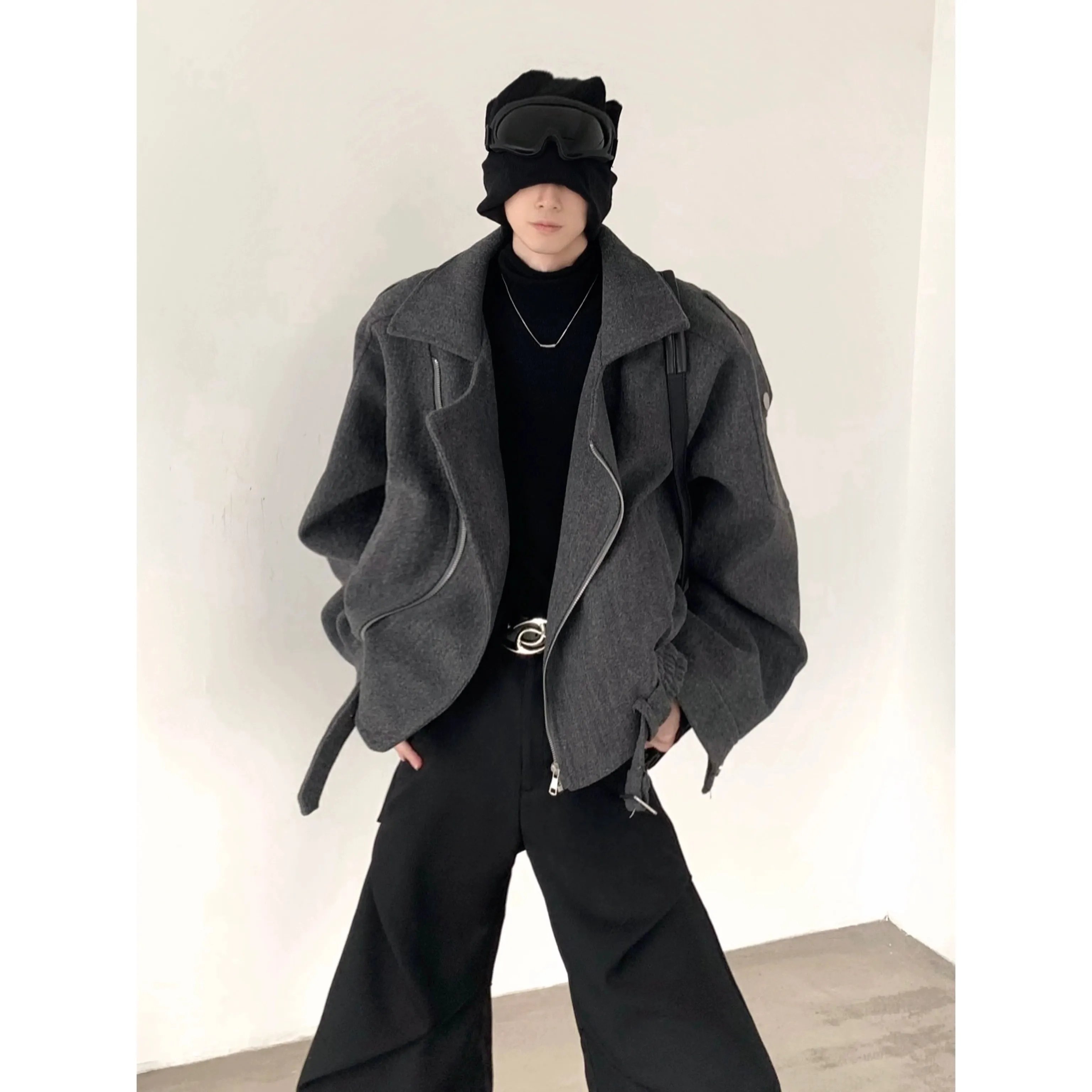 Deconstructed Wool Short Jacket