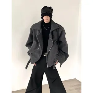 Deconstructed Wool Short Jacket