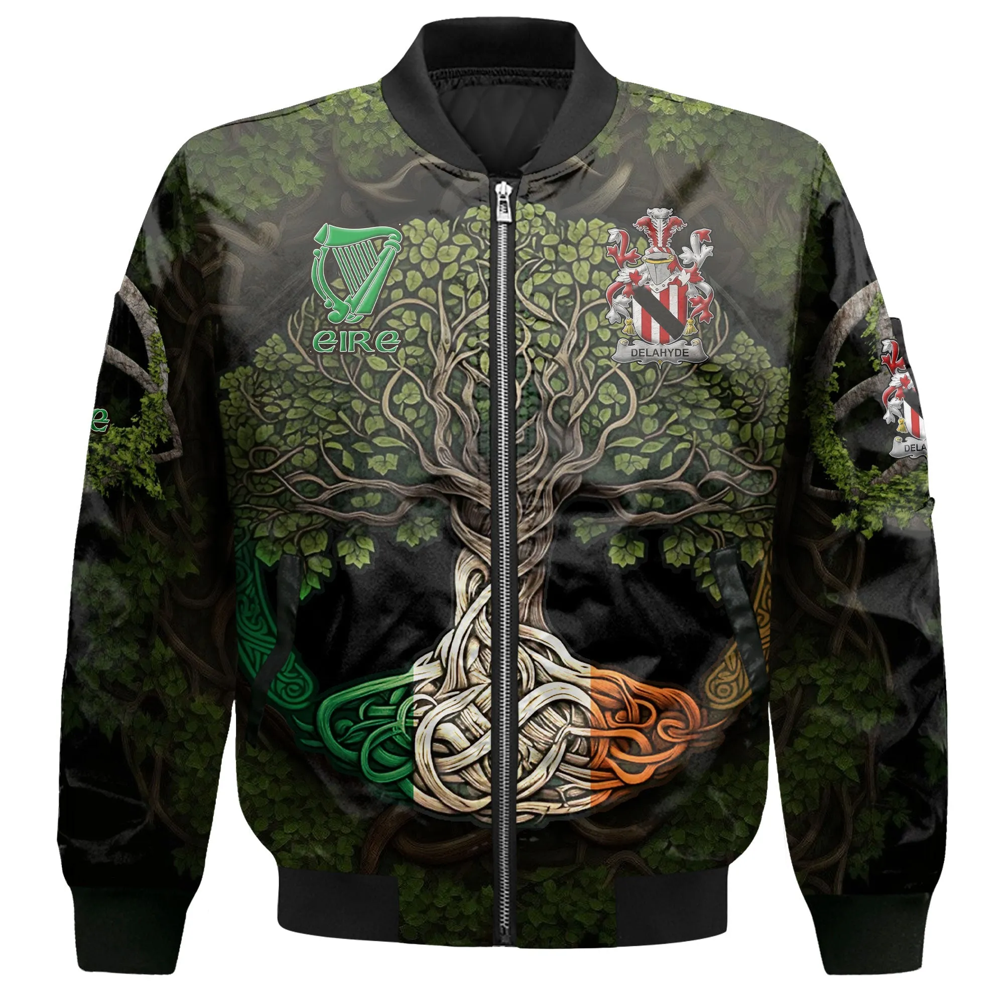 Delahyde Bomber Jackets Ireland Is My Root Style