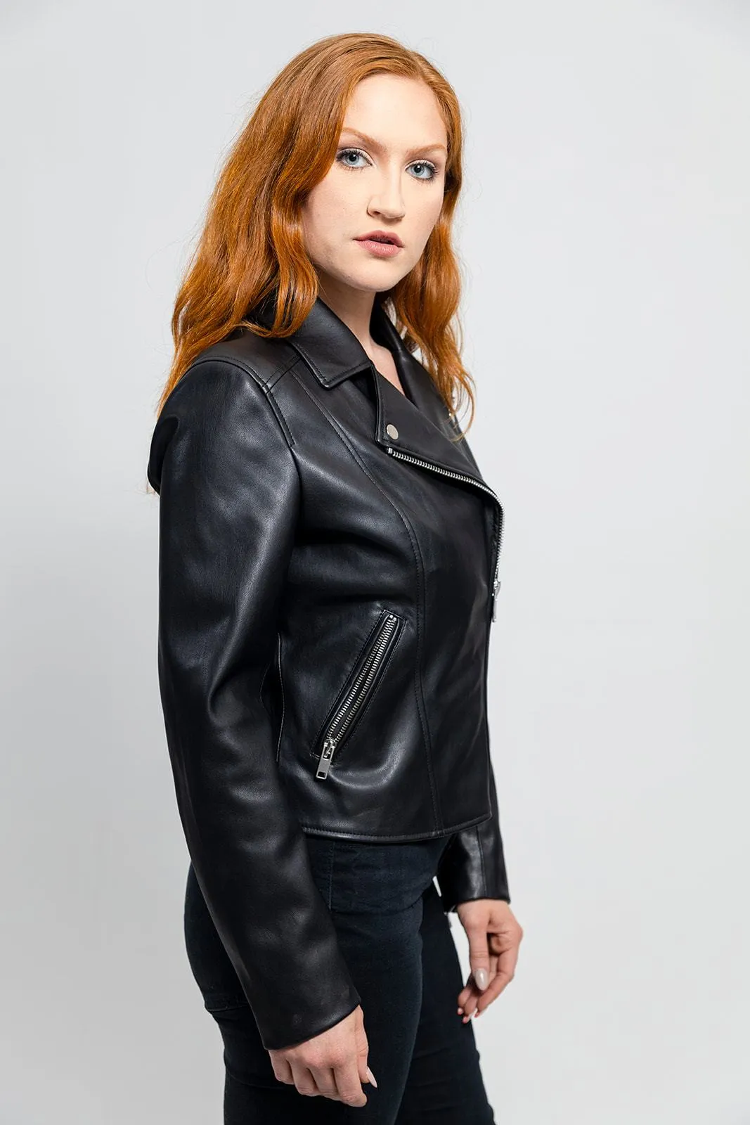 Demi - Women's Vegan Faux Leather Jacket