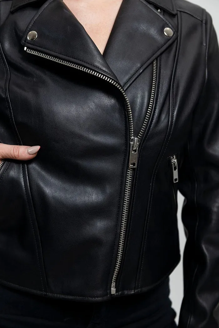 Demi - Women's Vegan Faux Leather Jacket