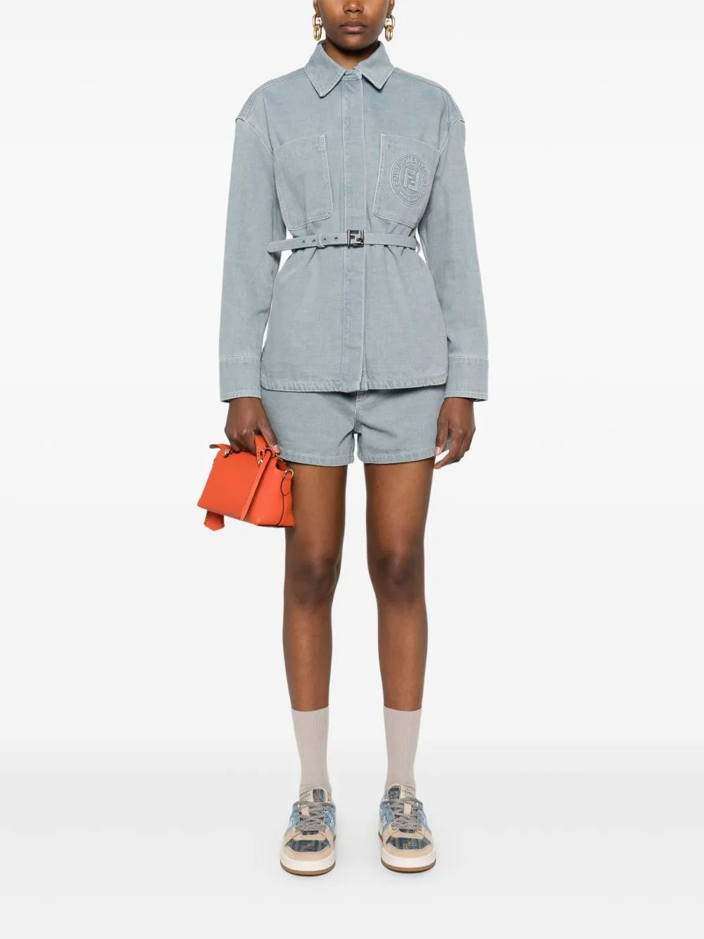Denim cotton jeans