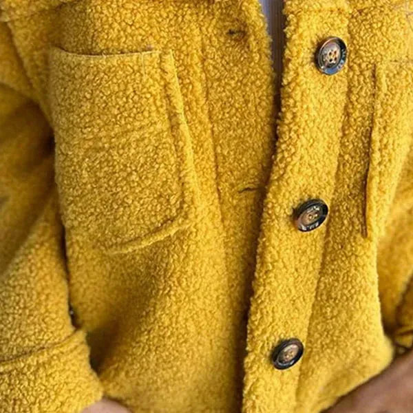 Dion Short wool coat with lapels