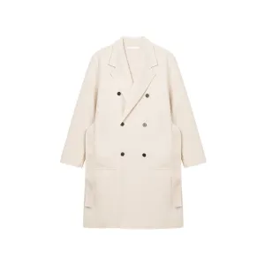 Double-Sided Wool Lapel Coat