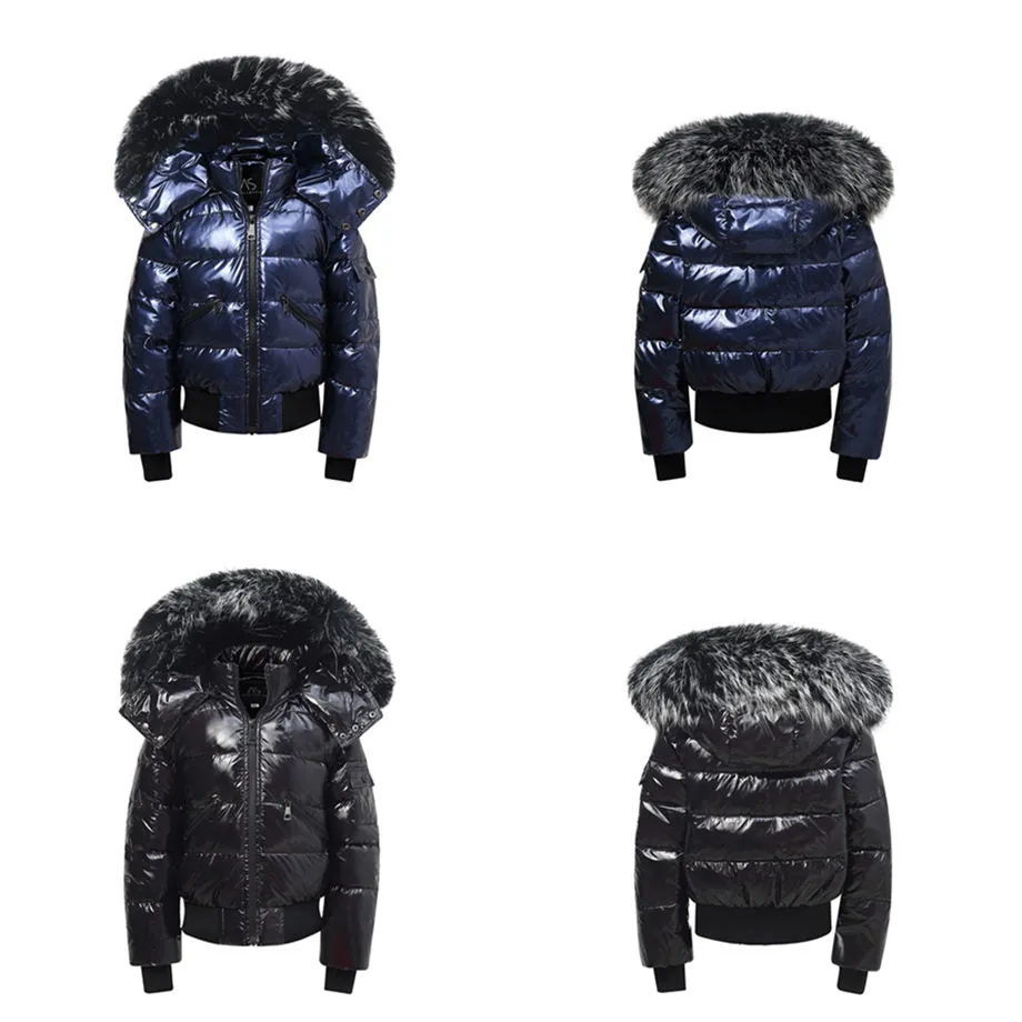 Down Jackets Snowsuit with fur for Boys and Girls 12M-16T