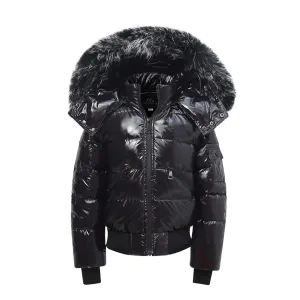 Down Jackets Snowsuit with fur for Boys and Girls 12M-16T