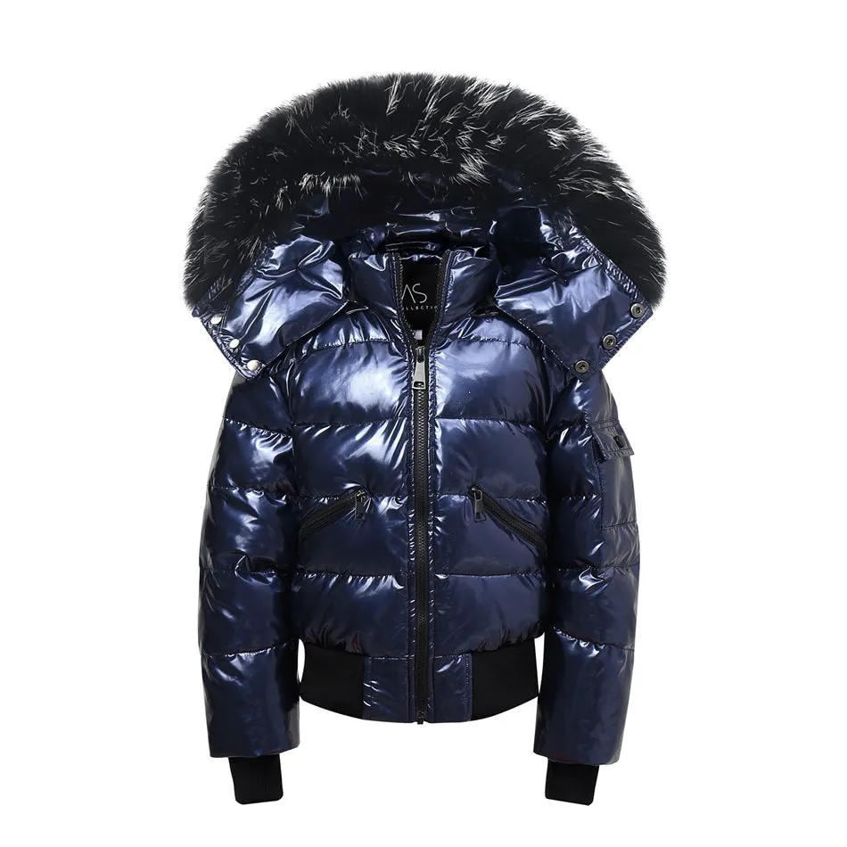 Down Jackets Snowsuit with fur for Boys and Girls 12M-16T