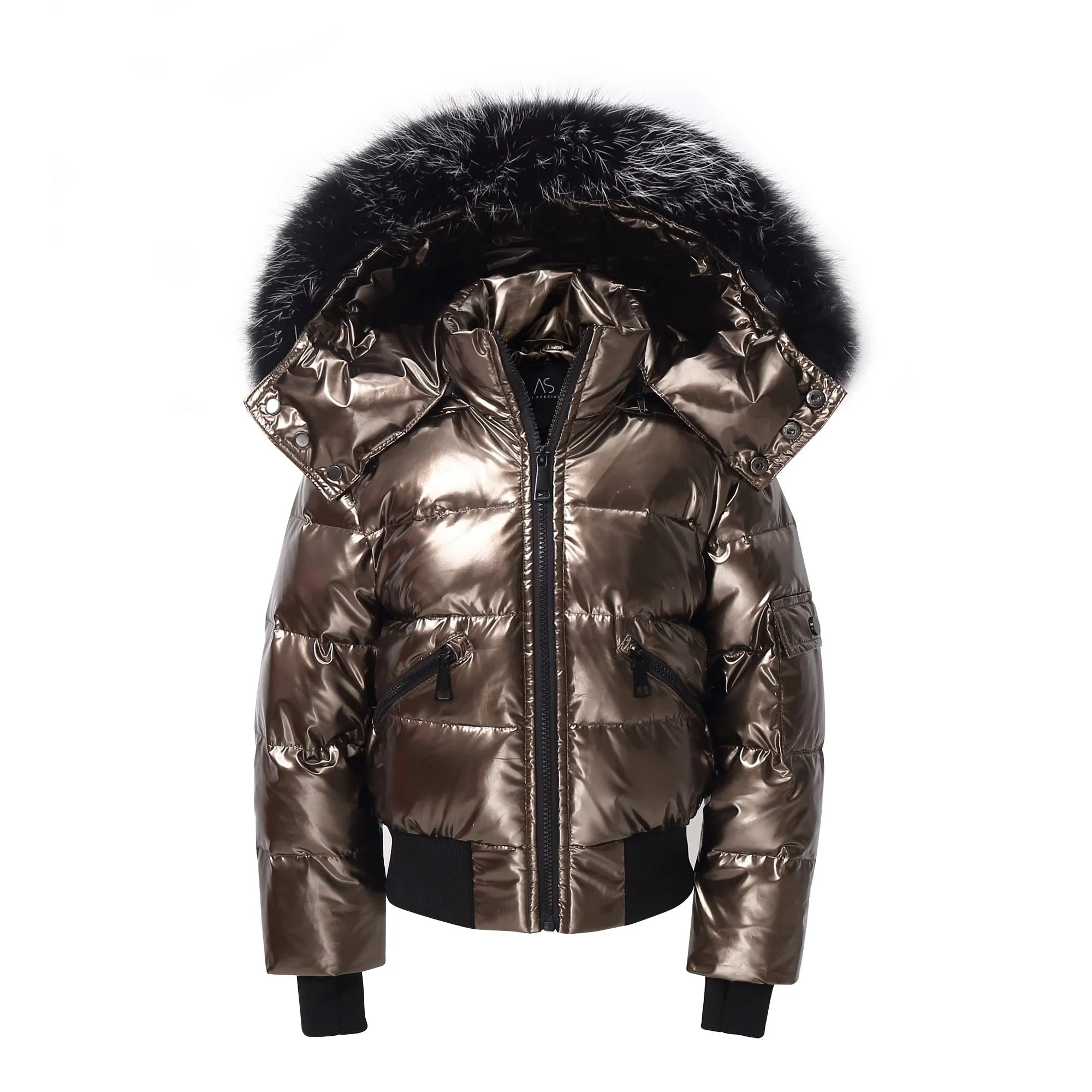 Down Jackets Snowsuit with fur for Boys and Girls 12M-16T