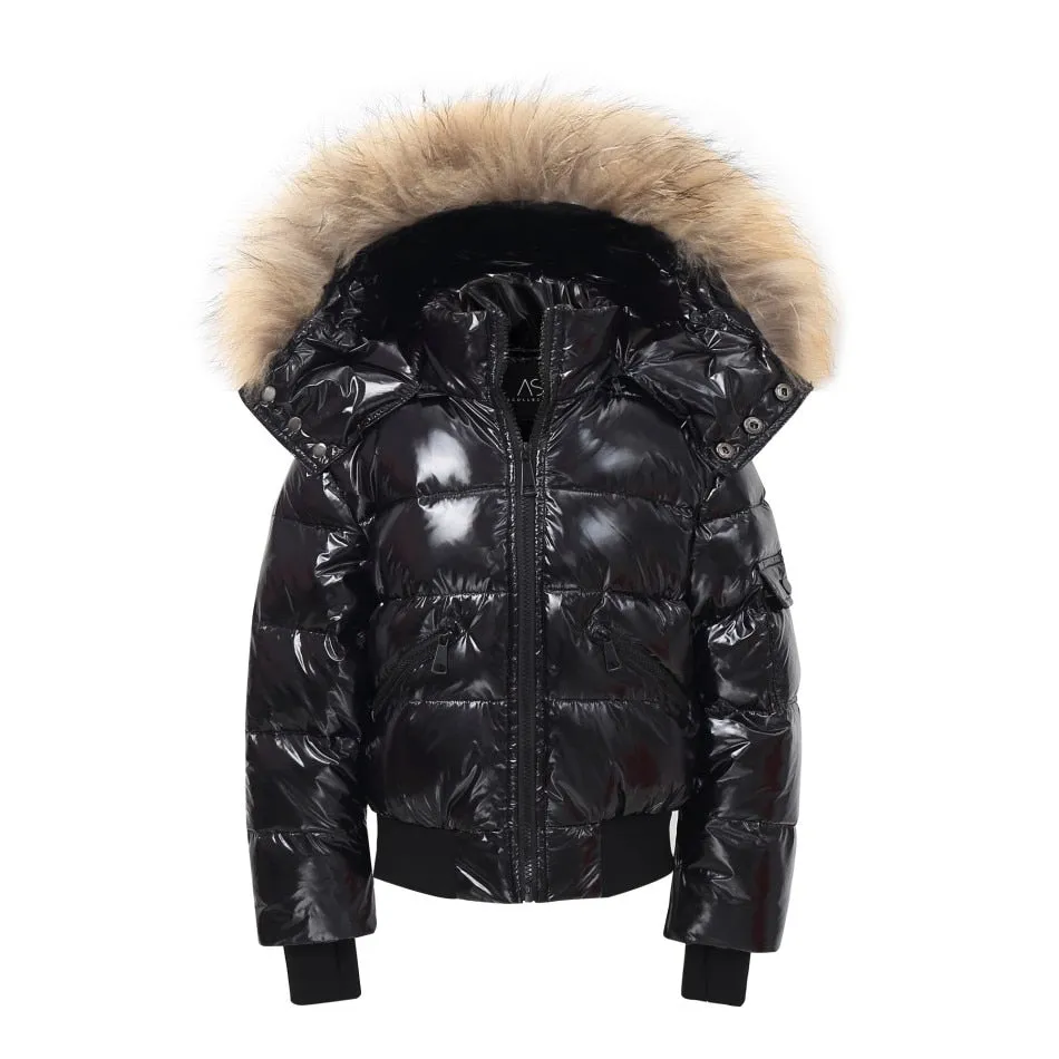 Down Jackets Snowsuit with fur for Boys and Girls 12M-16T