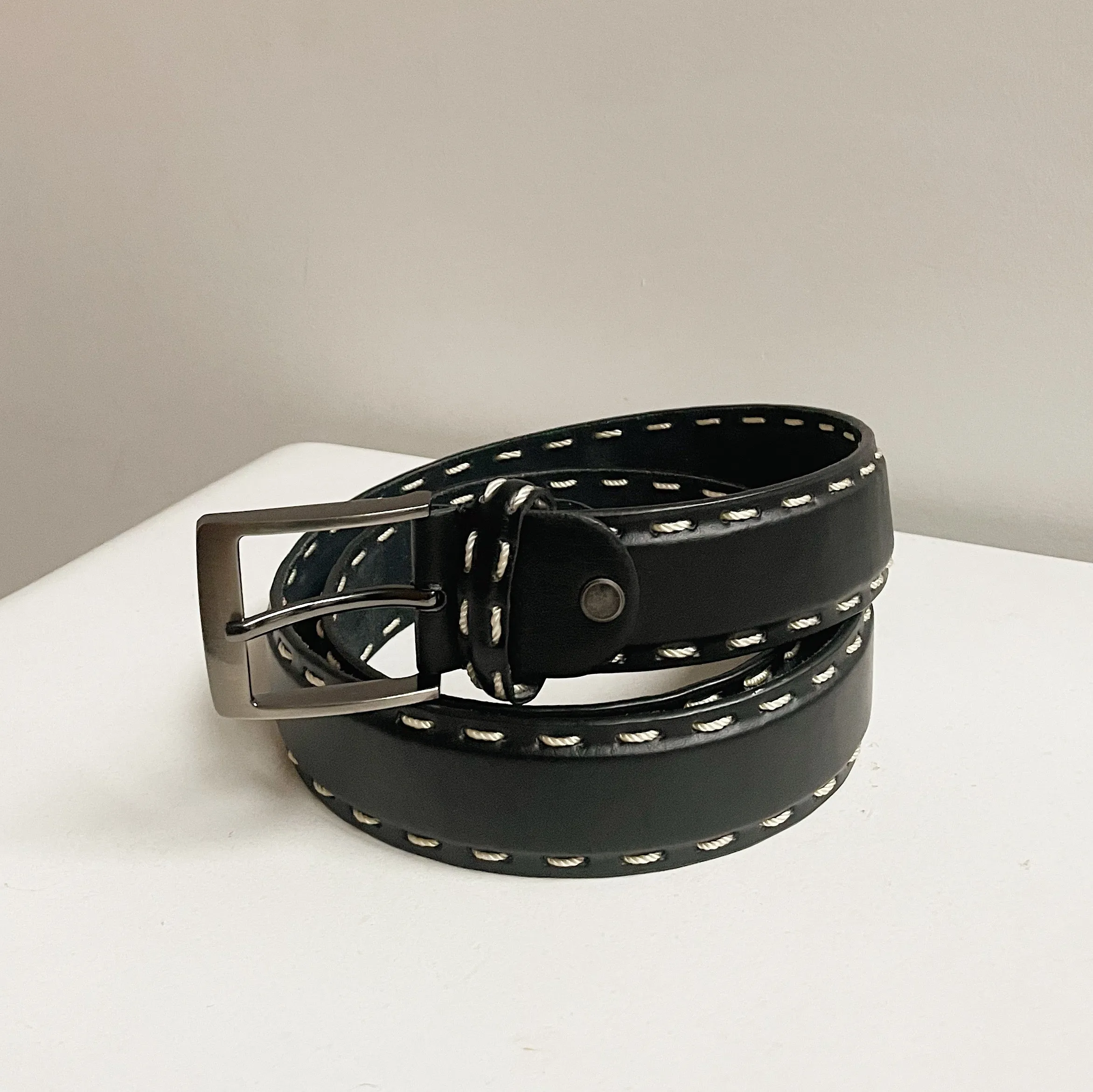 Dusk Whipstich Leather Belt