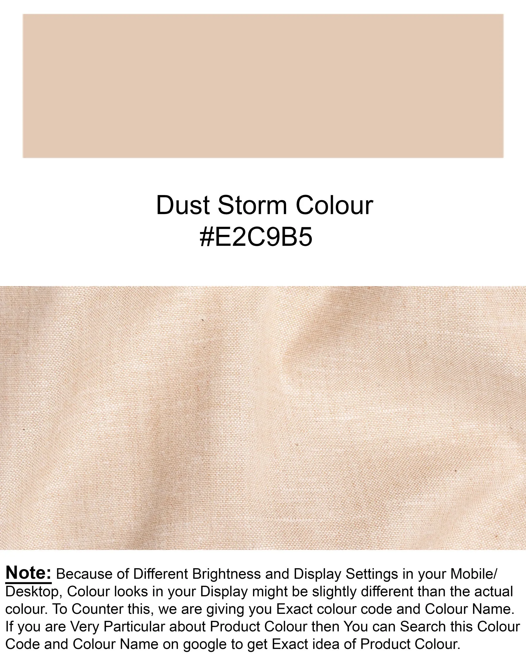 Dust Storm Cross-Buttoned Bandhgala luxurious Linen Blazer