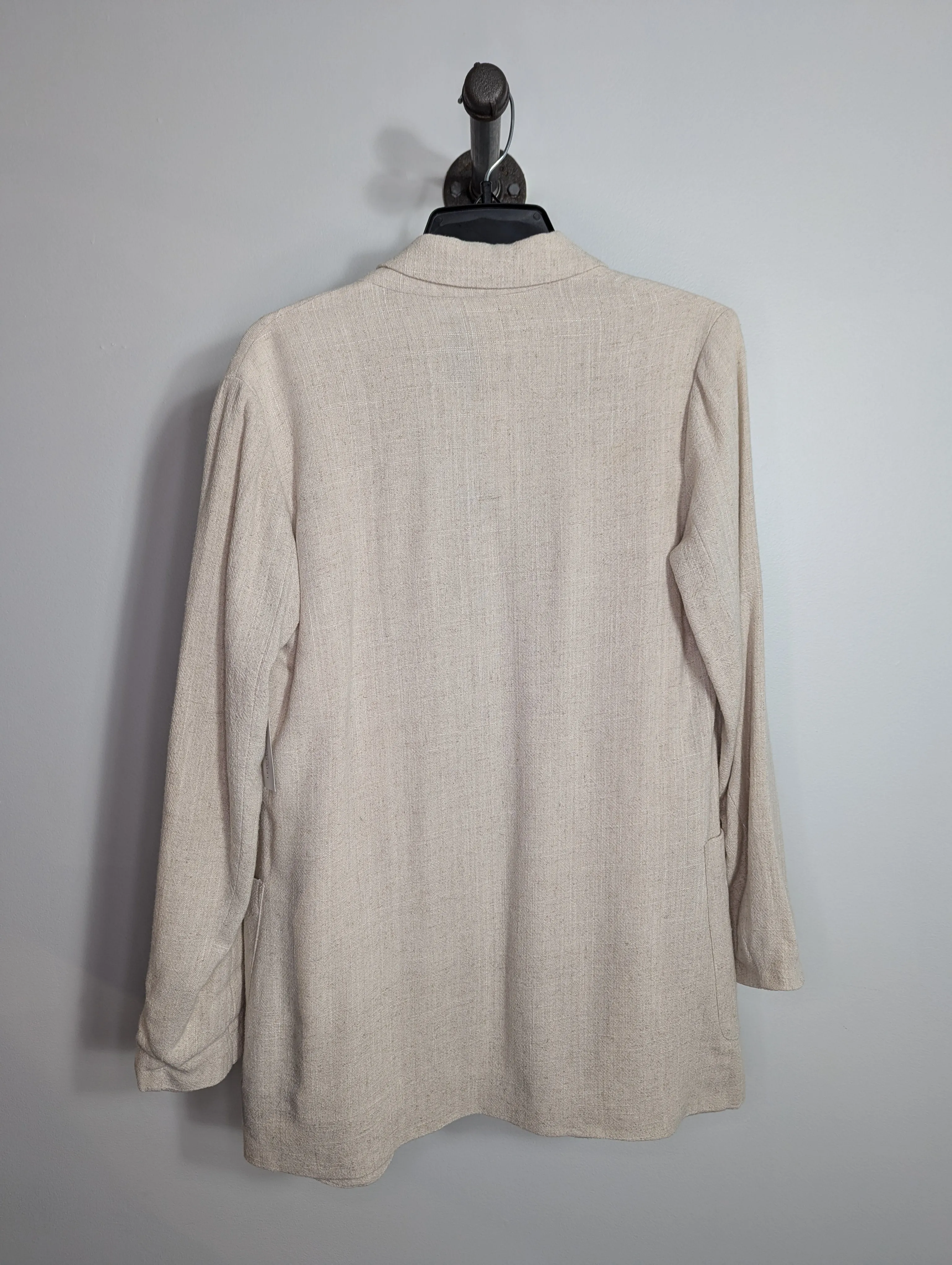 Dynamite Beig LinenLook Blazer