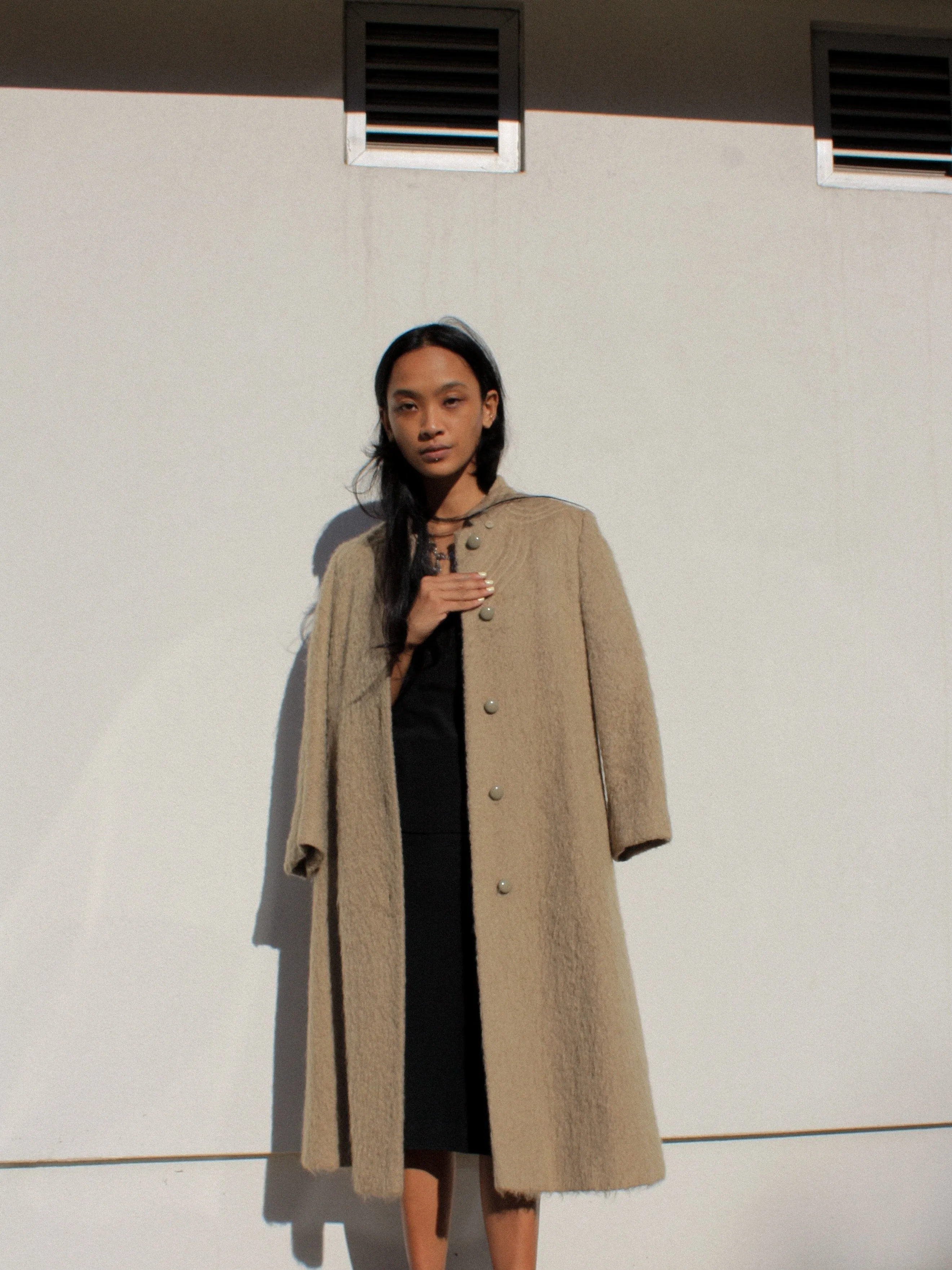 Ecru Mohair Coat