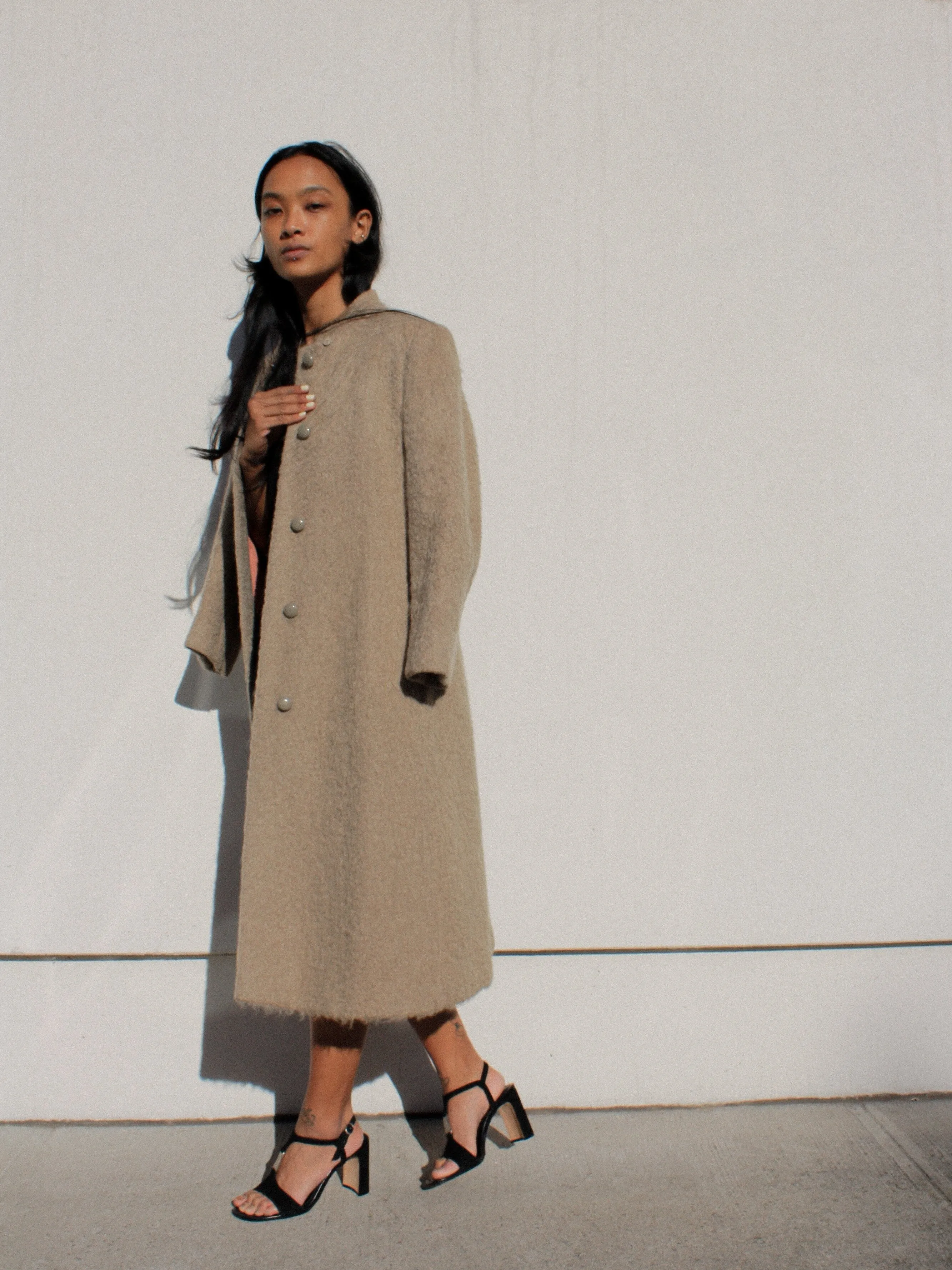 Ecru Mohair Coat