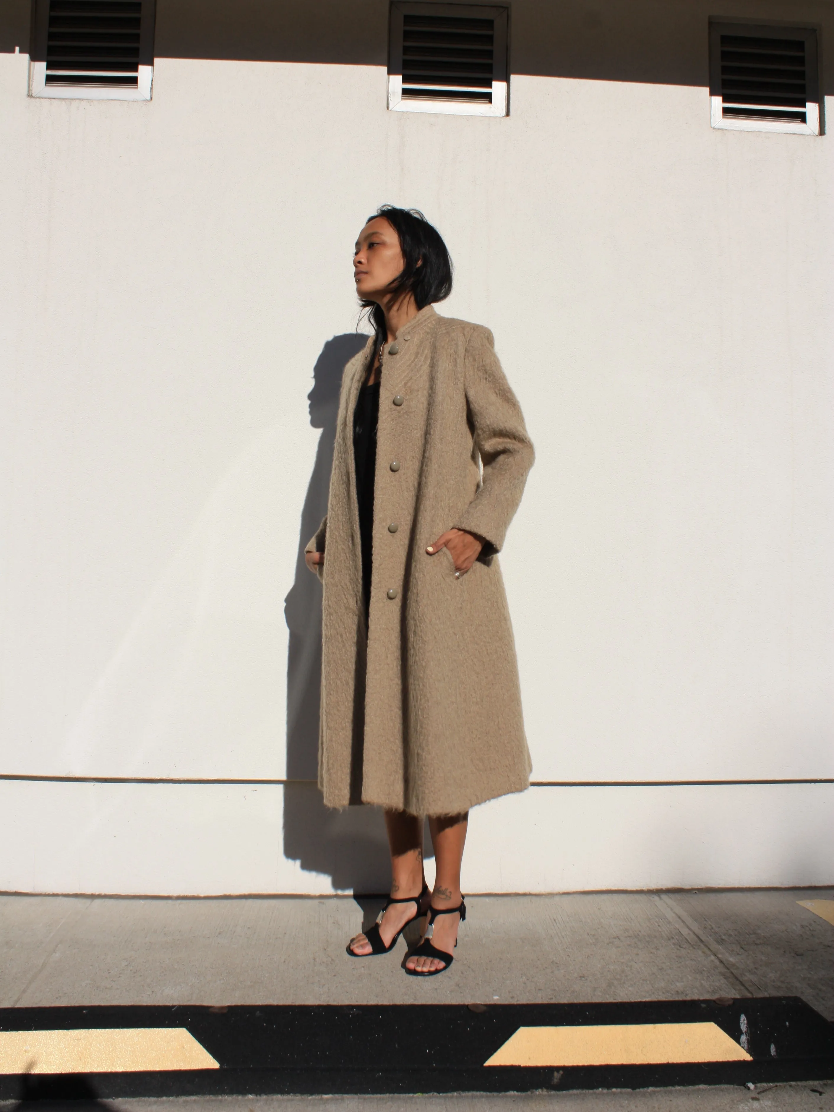 Ecru Mohair Coat