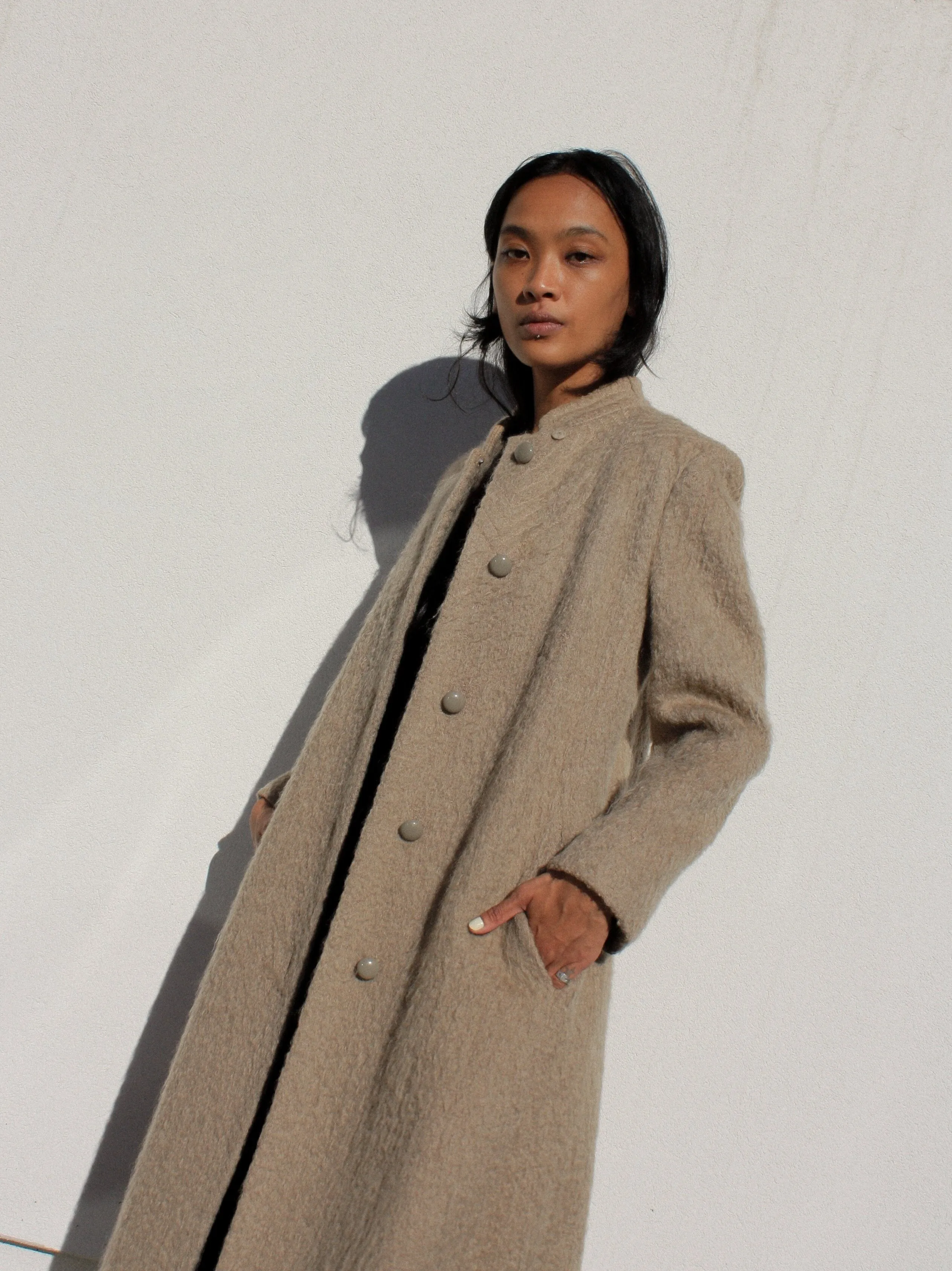 Ecru Mohair Coat