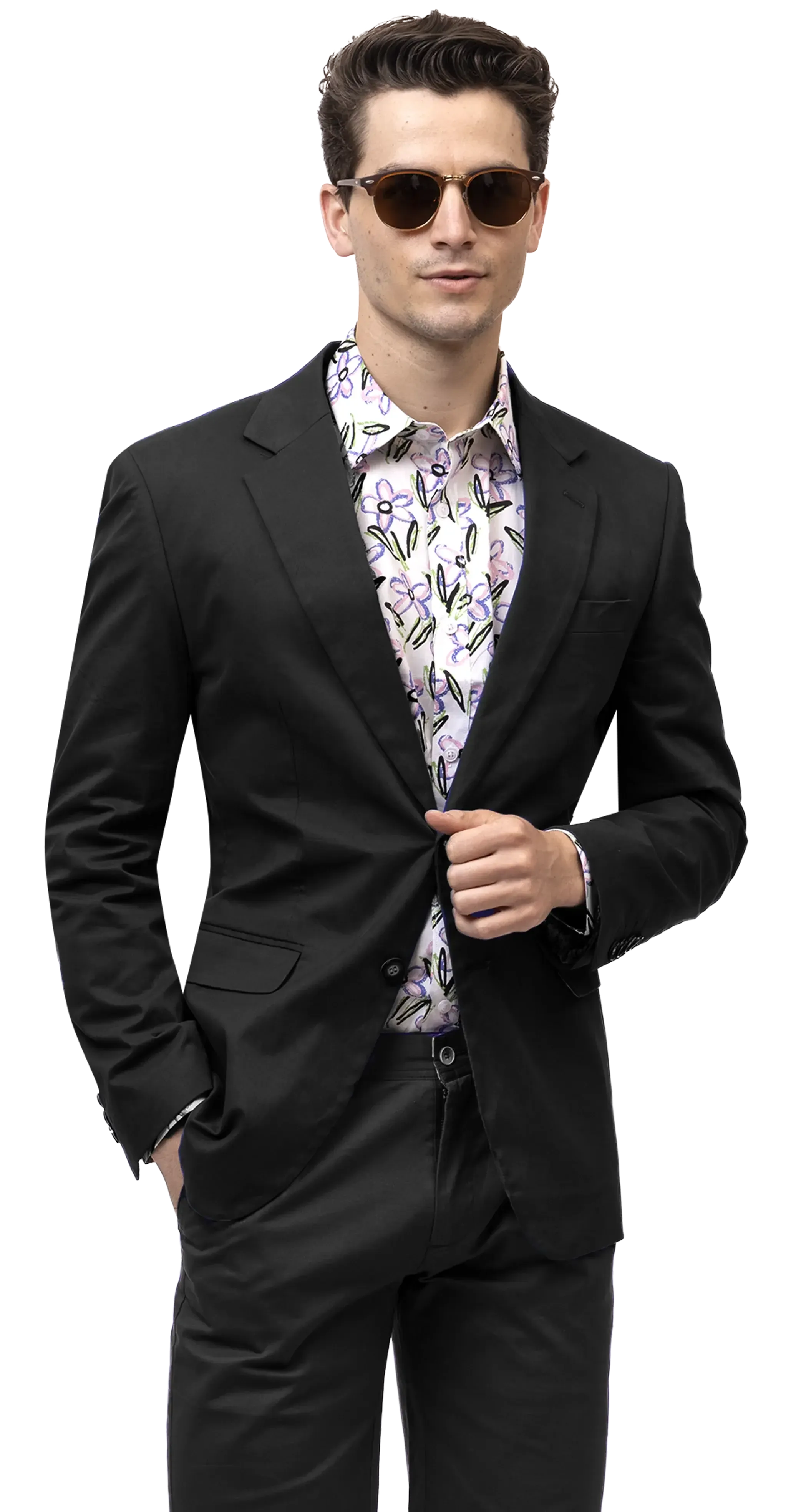 EJ Samuel CHJ01 Black Chino Blazer