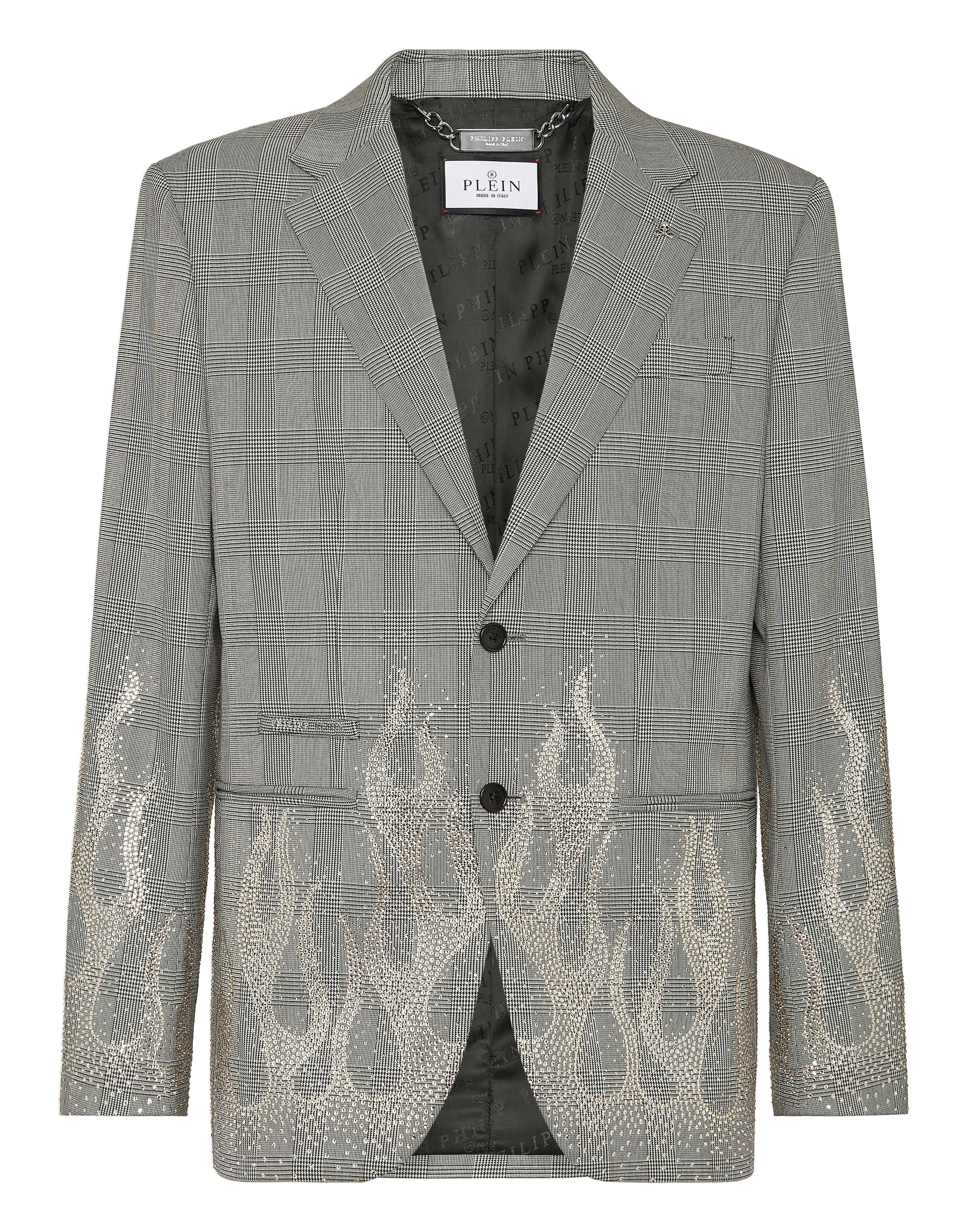 English Check Blazer LS Strass Flame