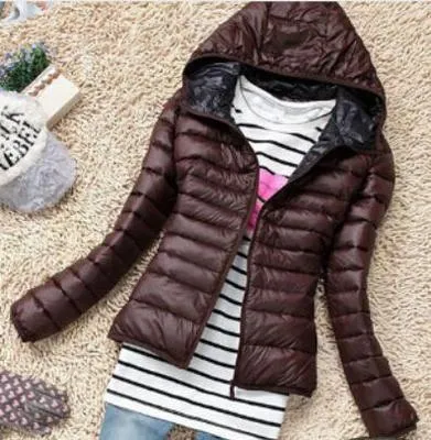 Fashion Spring warm coat super thin women outwear for autumn thin slim jacket coat zipper false cotton coat jacket cold weather