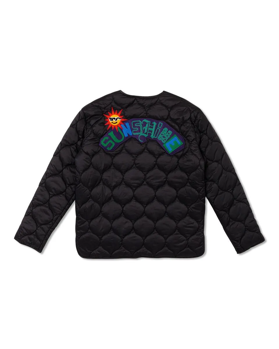First Row Denim SUNSHINE QUILTED LINER JACKET  (Black)
