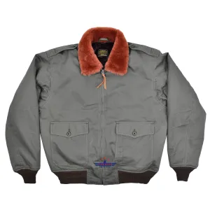 FiveStar Leather Type B10 USAAF Military Cloth Flight Jacket Gray Cotton Fabric