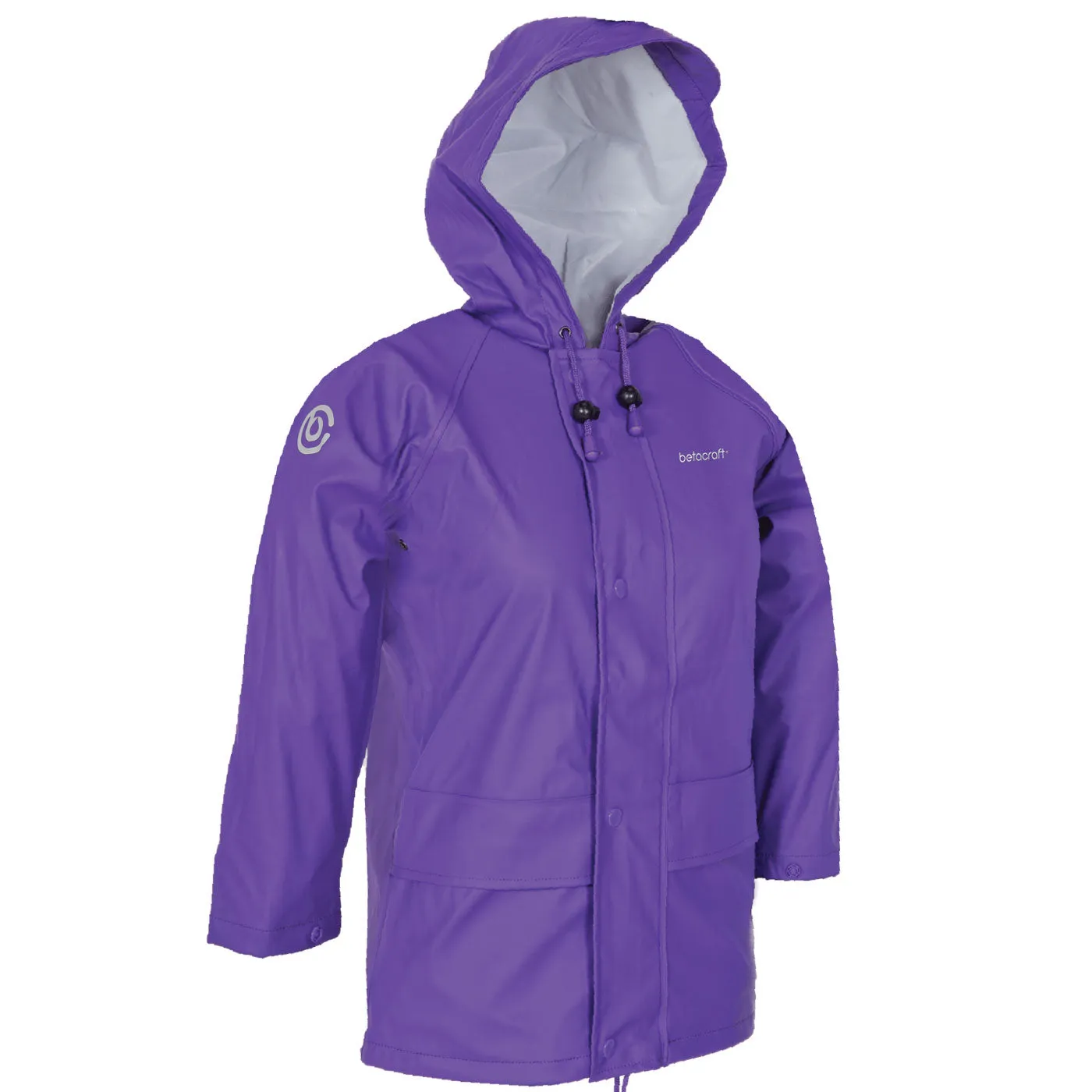 FlexBak Kids Raincoat 100% Waterproof Purple Size 4 to 14