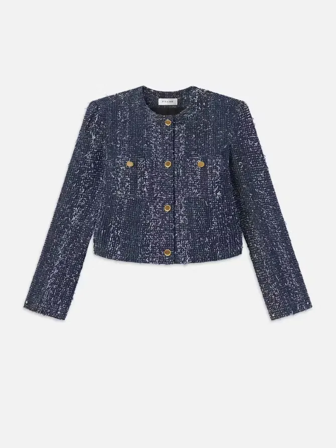 FRAME Denim Boucle Jacket