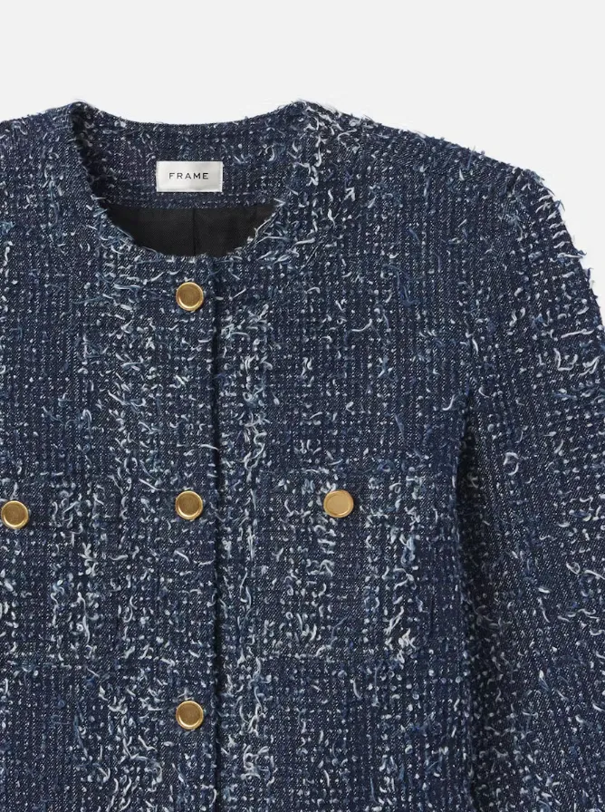 FRAME Denim Boucle Jacket