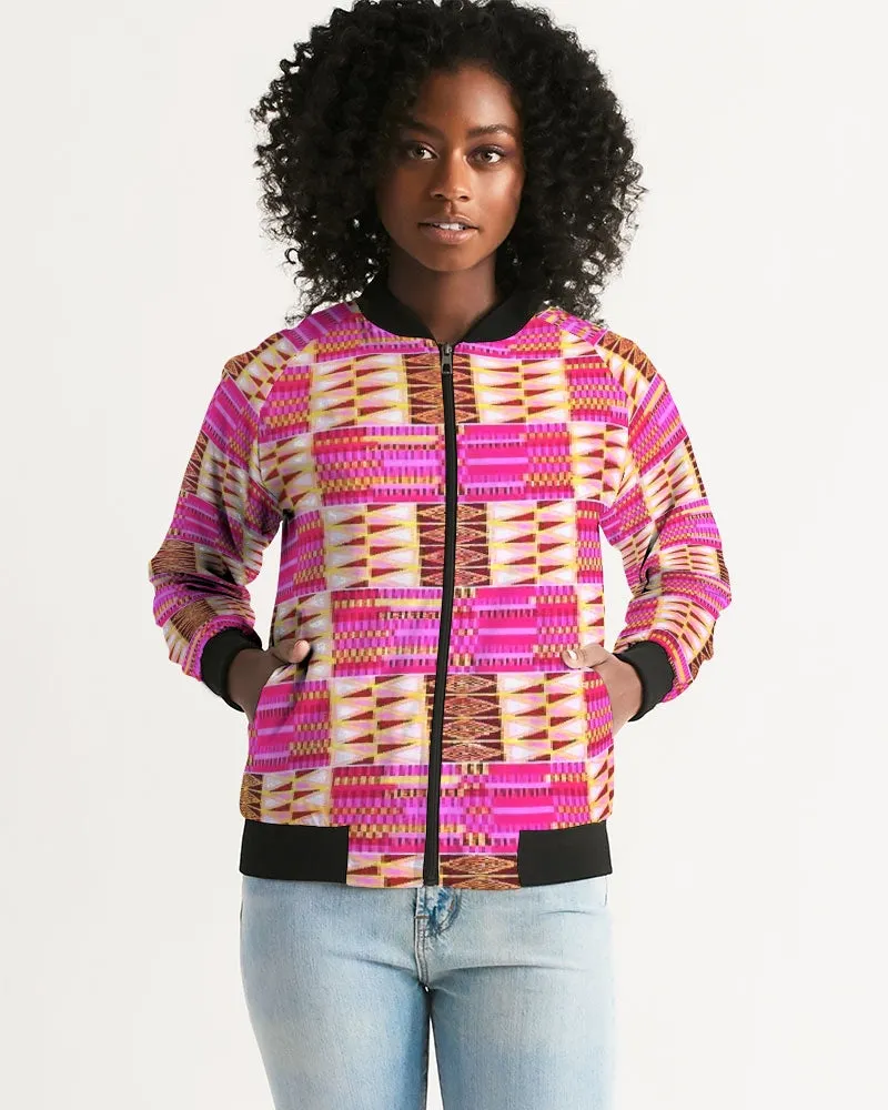 Frida African Print Women's Bomber Jacket
