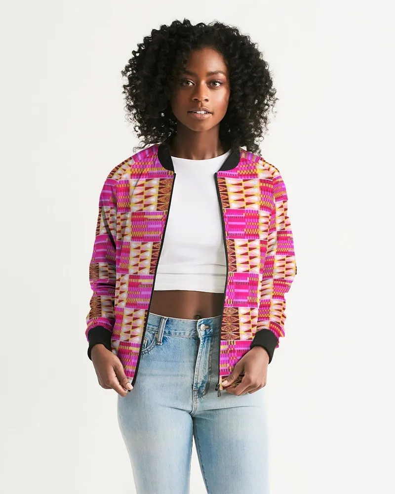 Frida African Print Women's Bomber Jacket